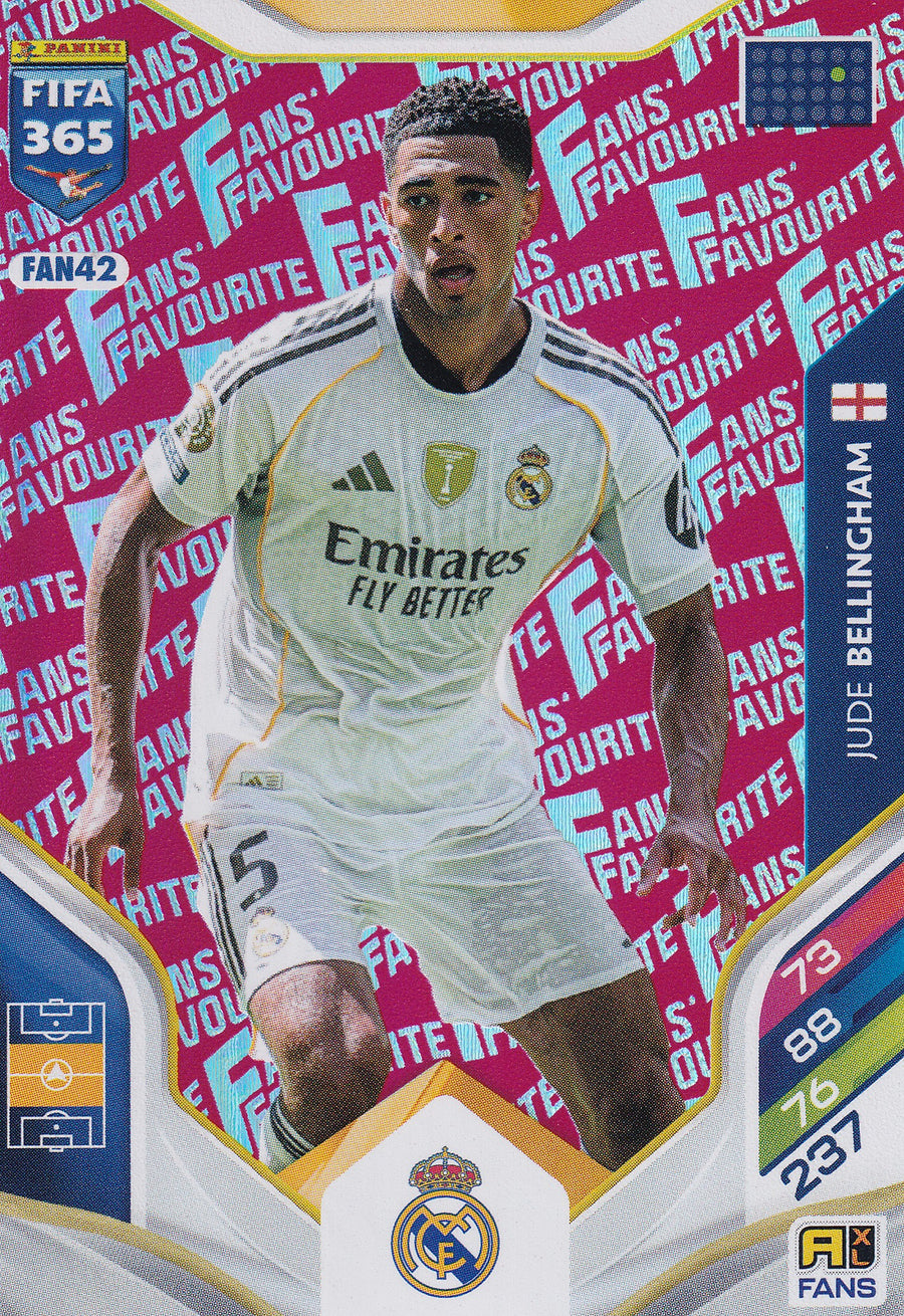 FAN-042. JUDE BELLINGHAM - REAL MADRID - FANS FAVOURITE - RED