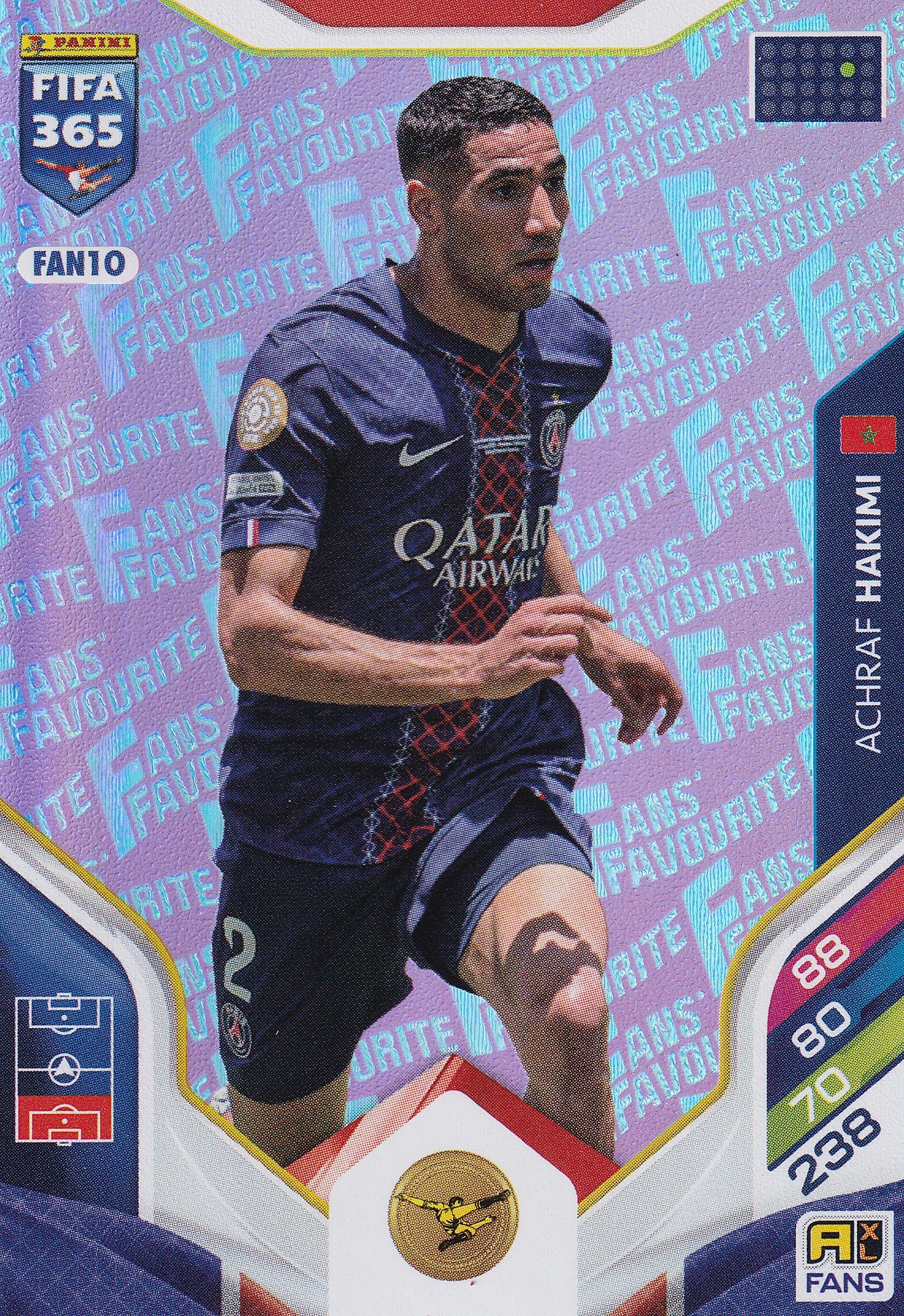 FAN-010. ACHRAF HAKIMI - PARIS SAINT-GERMAIN - FANS FAVOURITE - PINK
