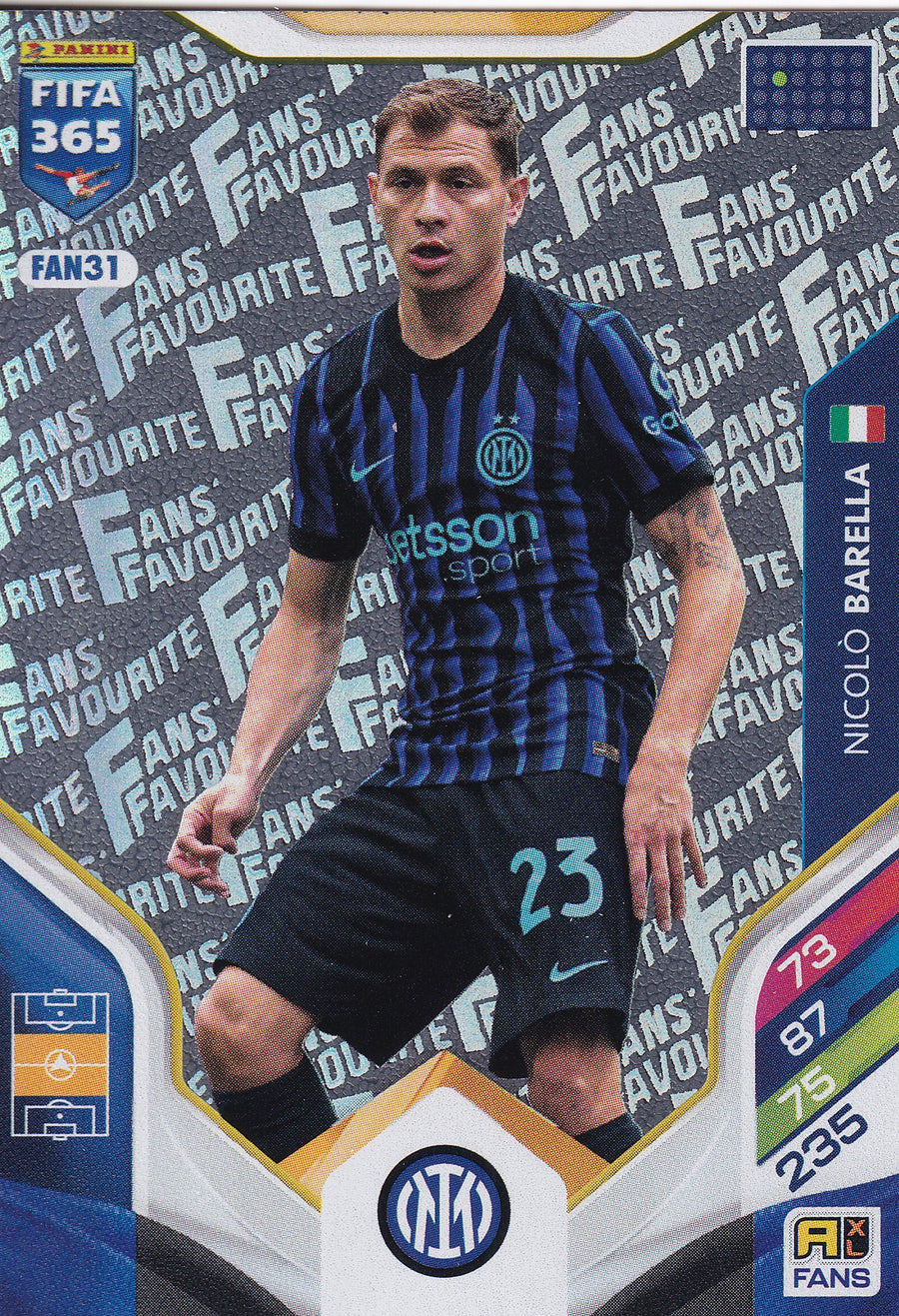 FAN-31. NICOLO BARELLA - INTER - FANS FAVOURITE