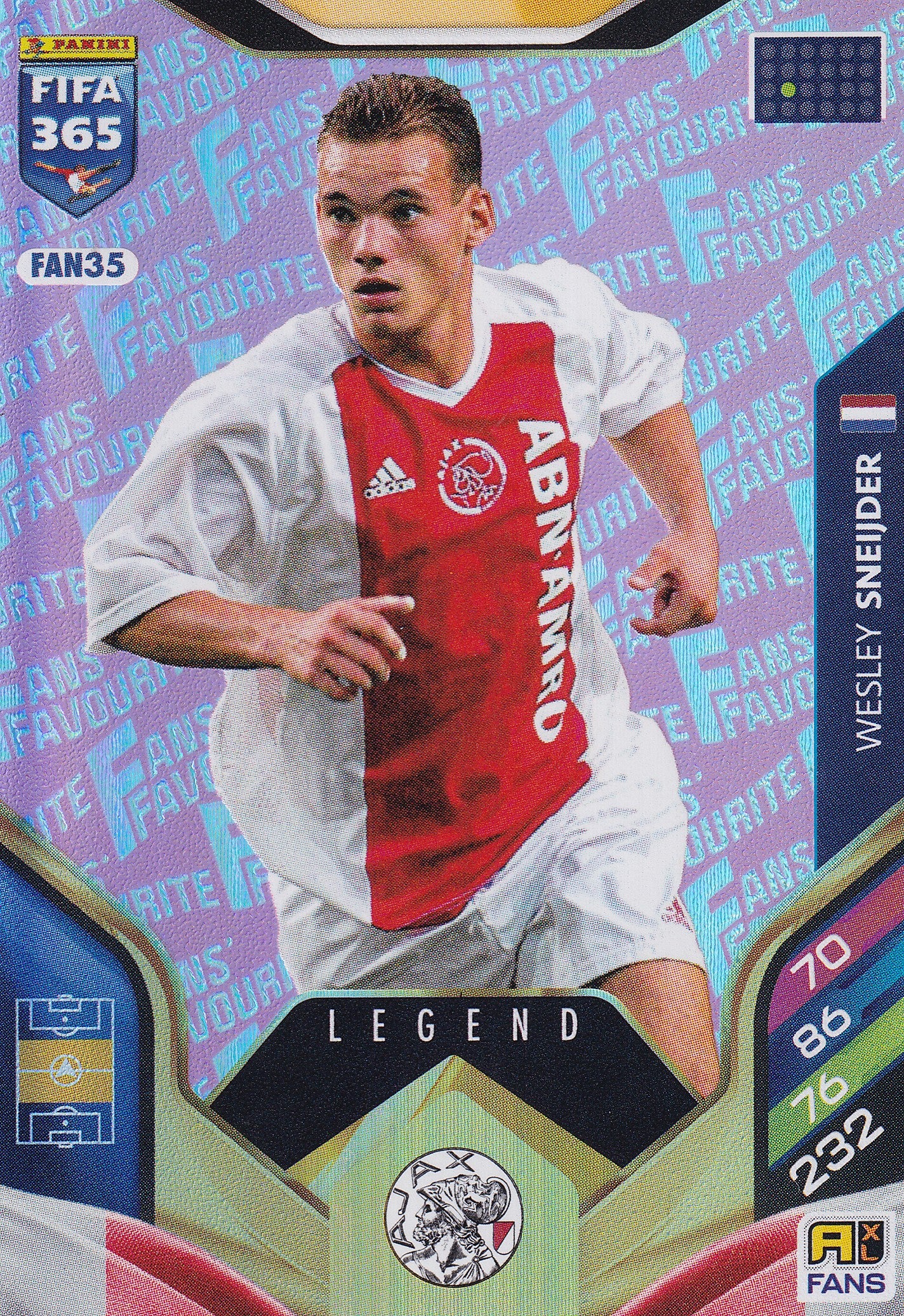 FAN-035. WESLEY SNEIJDER - AJAX - FANS FAVOURITE LEGEND - PINK
