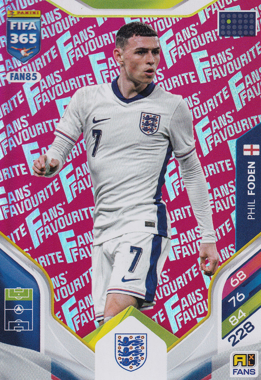 FAN-085. PHIL FODEN - ENGLAND - FANS FAVOURITE - RED