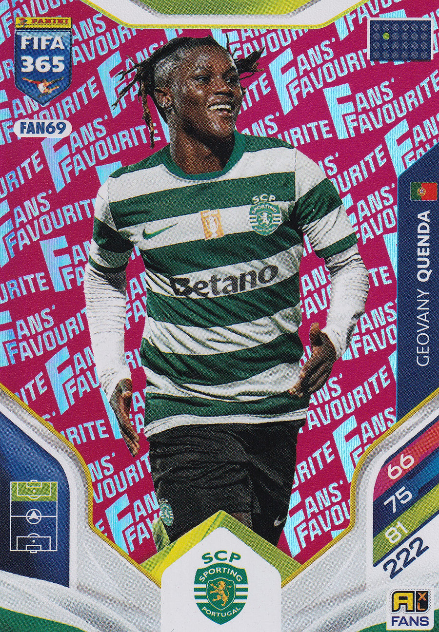 FAN-069. GEOVANY QUENDA - SPORTING CP - FANS FAVOURITE - RED