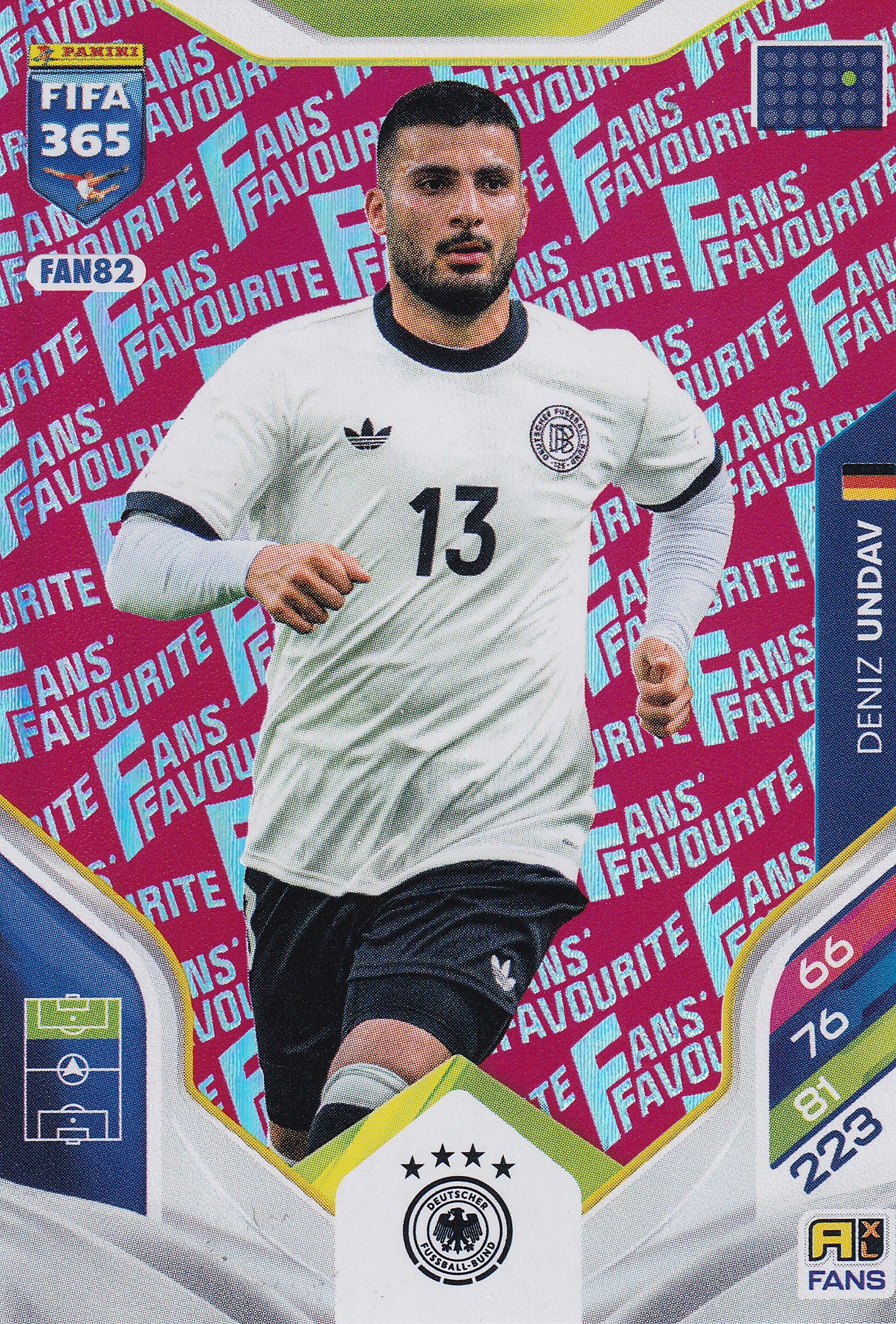 FAN-082. DENIZ UNDAV - GERMANY - FANS FAVOURITE - RED