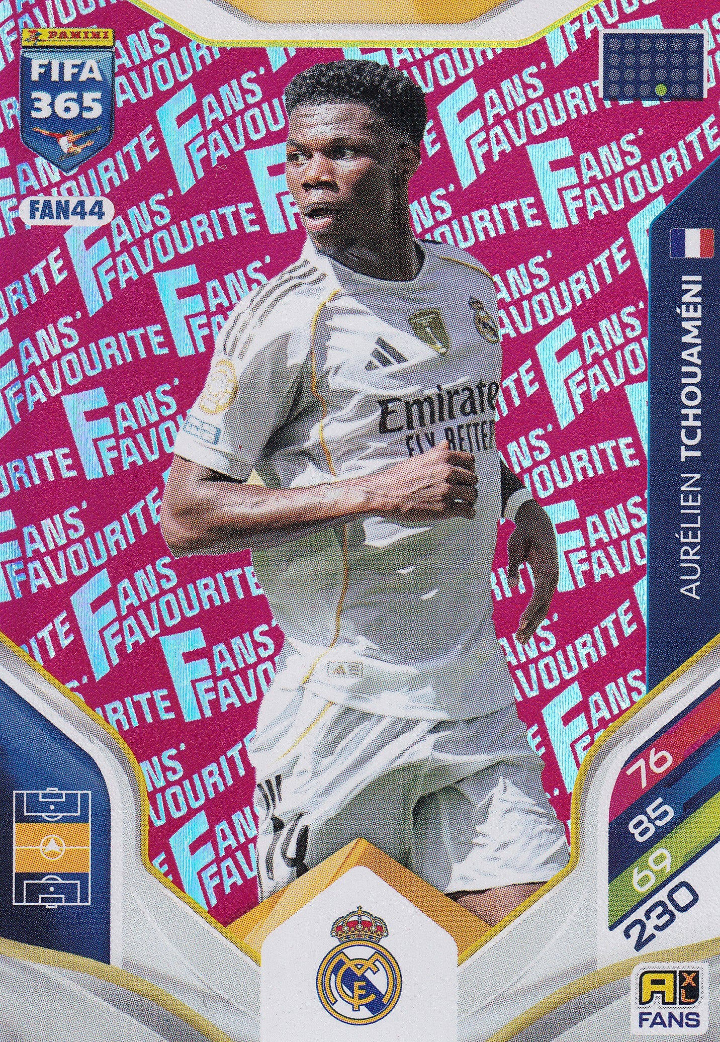 FAN-044. AURELIEN TCHOUAMENI - REAL MADRID - FANS FAVOURITE - RED