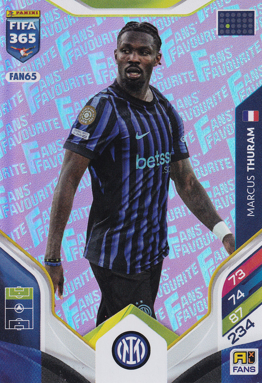 FAN-065. MARCUS THURAM - FC INTERNAZIONALE MILANO - FANS FAVOURITE - PINK