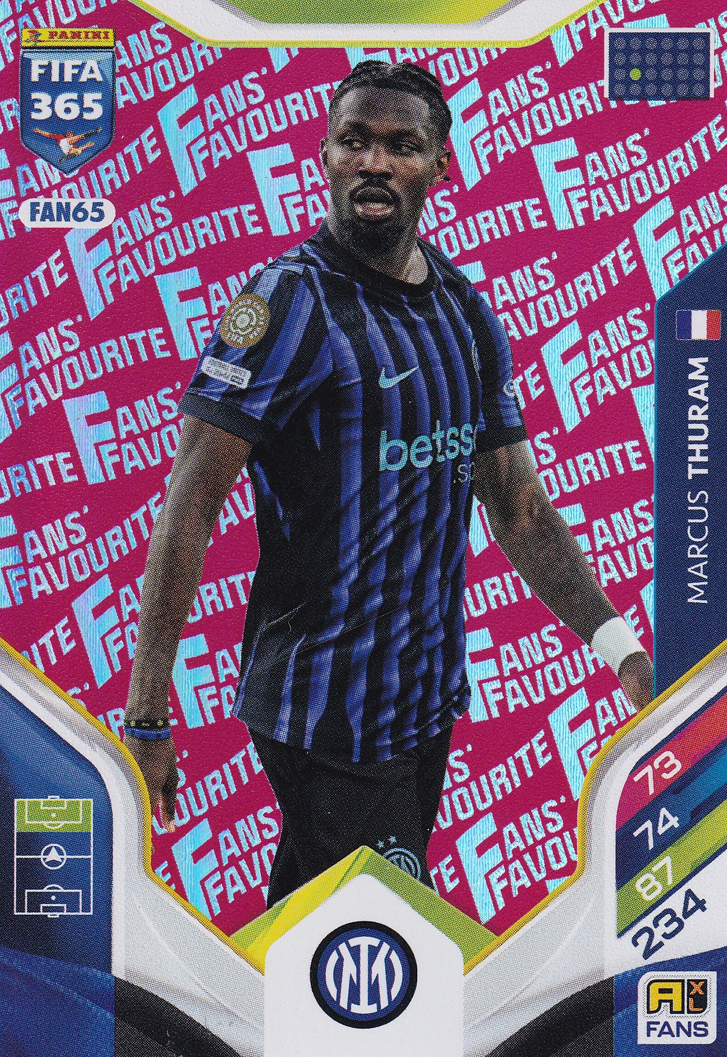 FAN-065. MARCUS THURAM - FC INTERNAZIONALE MILANO - FANS FAVOURITE - RED