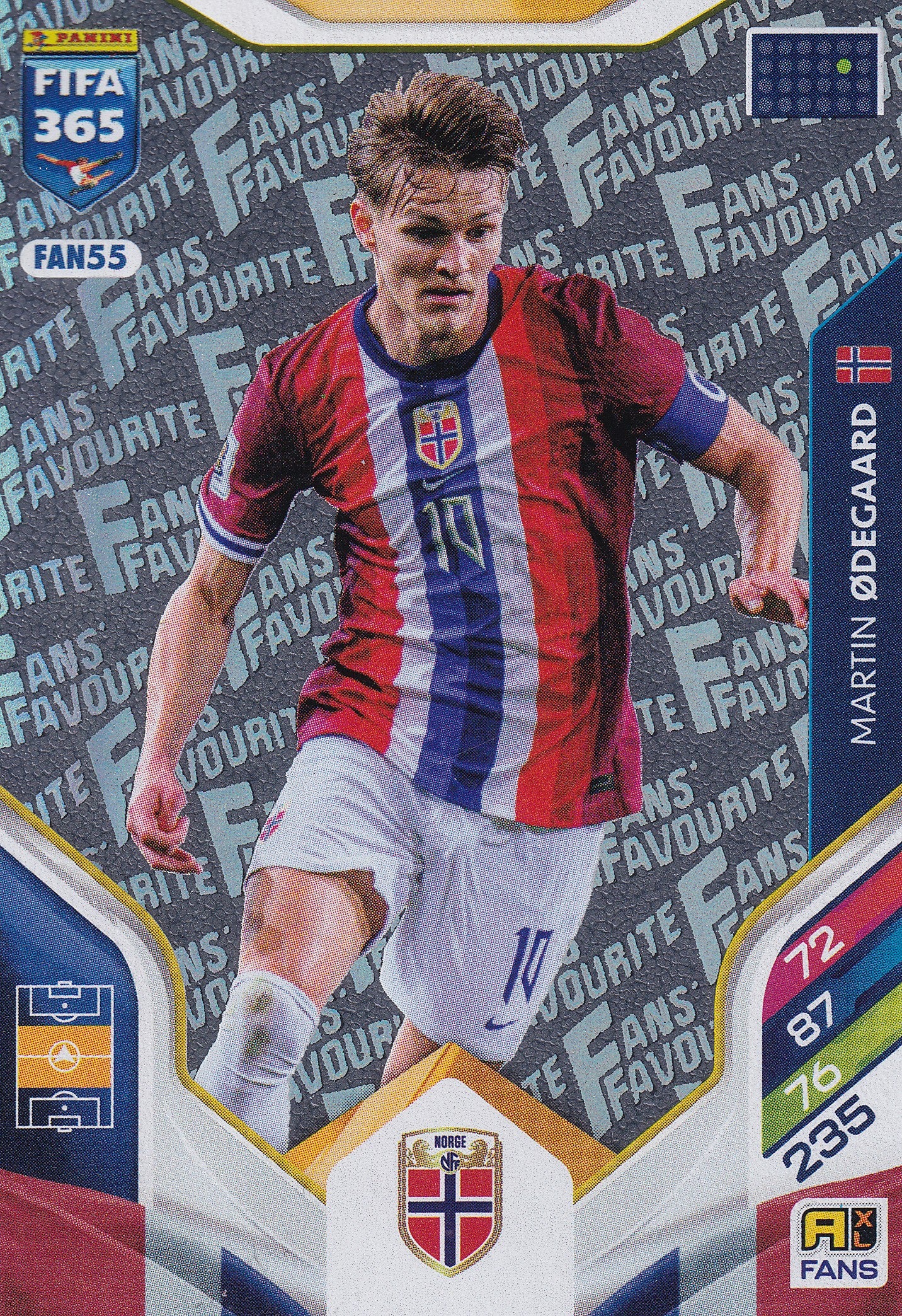 FAN-55. MARTIN ØDEGAARD - NORWAY - FANS FAVOURITE