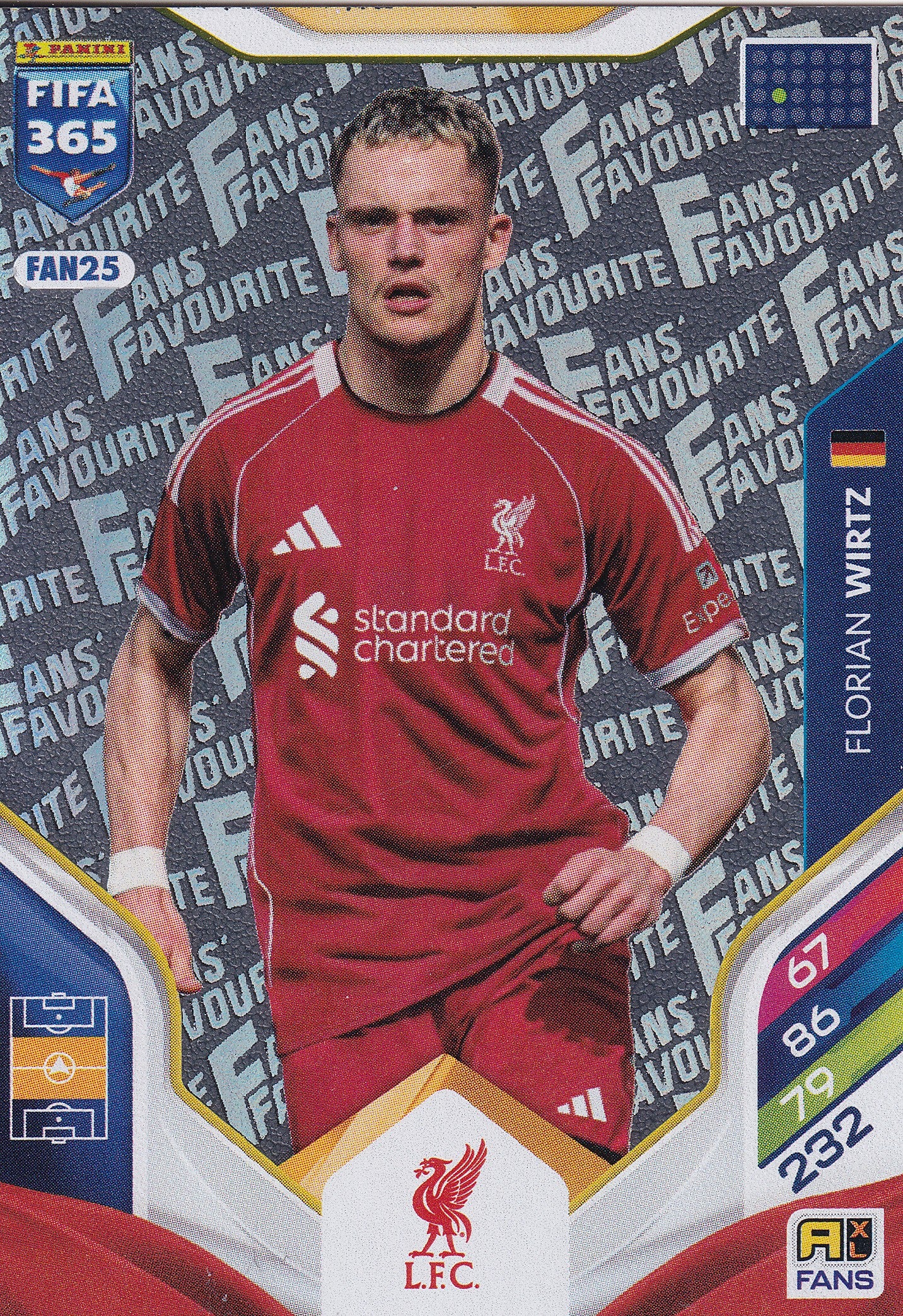 FAN-25. FLORIAN WIRTZ - LIVERPOOL - FANS FAVOURITE