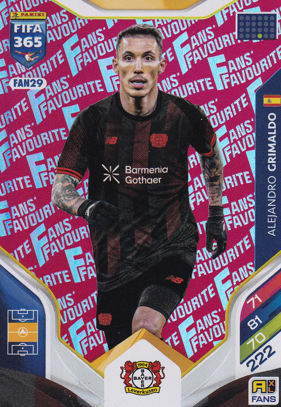 FAN-029. ALEJANDRO GRIMALDO - BAYER 04 LEVERKUSEN - FANS FAVOURITE - RED