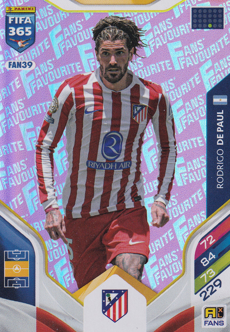 FAN-039. RODRIGO DE PAUL - ATLETICO DE MADRID - FANS FAVOURITE - PINK