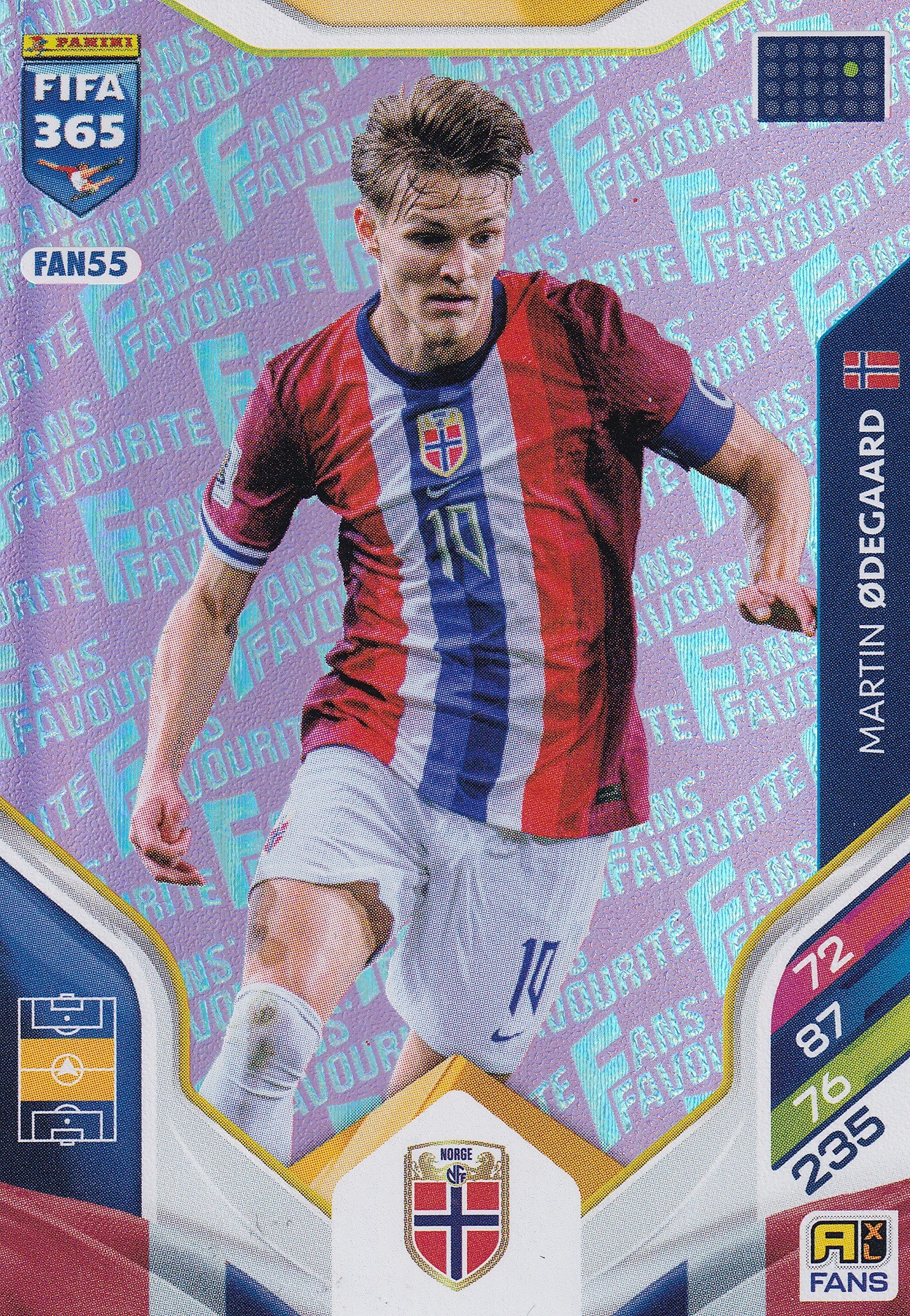 FAN-055. MARTIN ØDEGAARD - NORWAY - FANS FAVOURITE - PINK