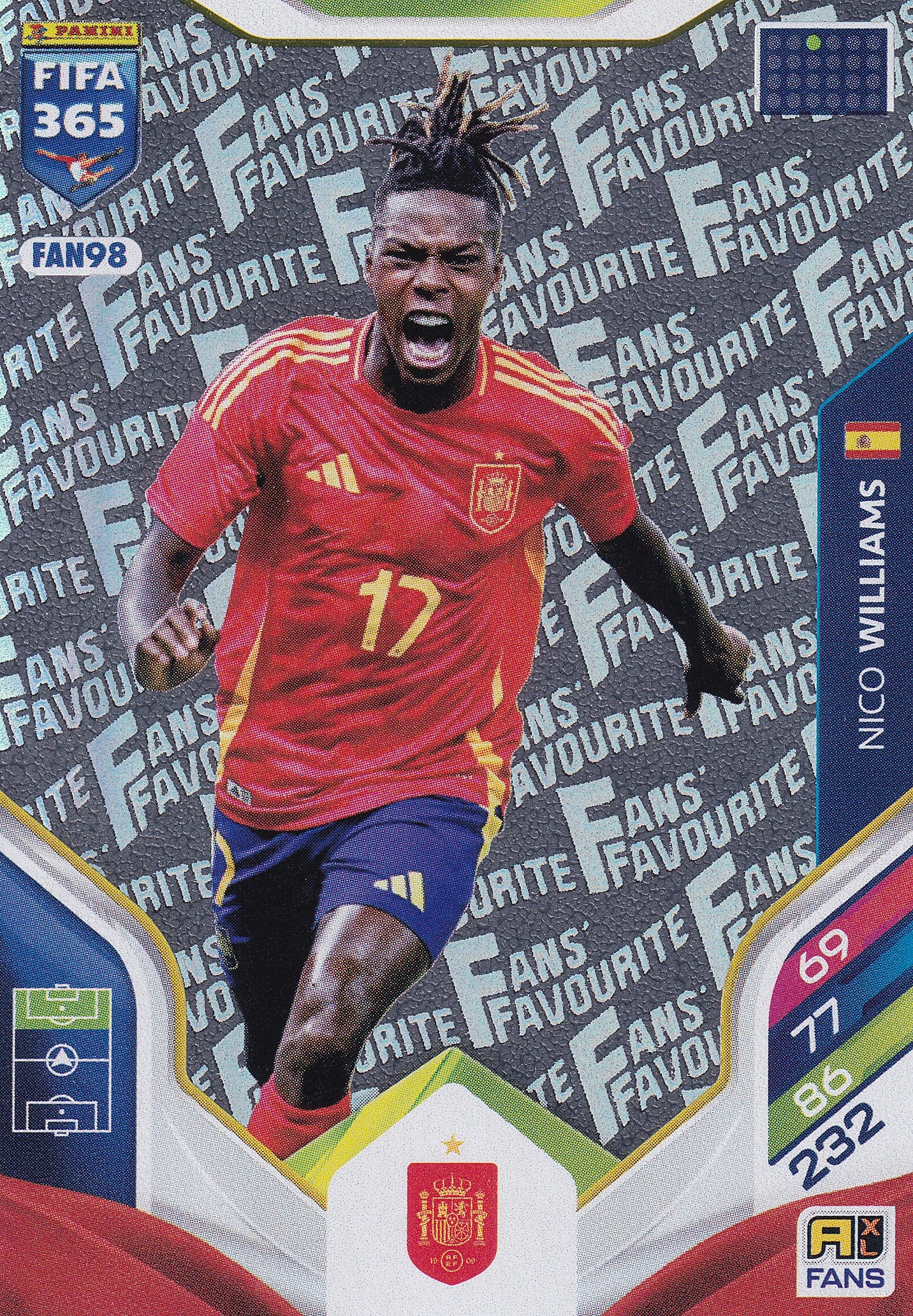 FAN-98. NICO WILLIAMS - FANS FAVOURITE