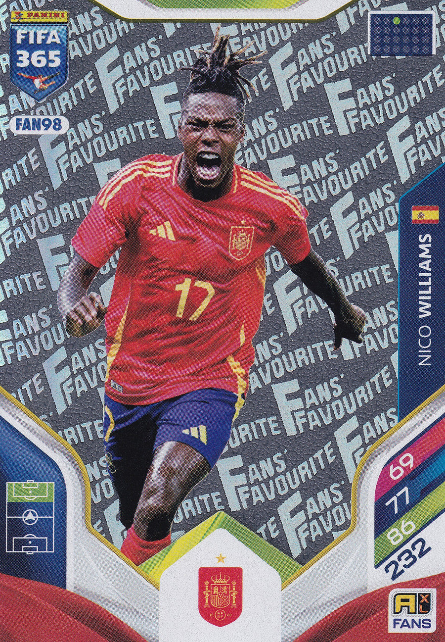 FAN-98. NICO WILLIAMS - FANS FAVOURITE
