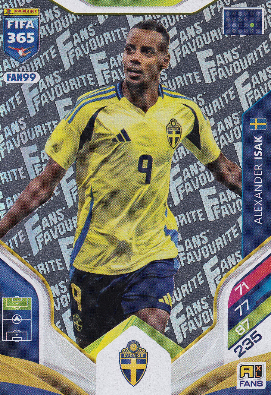 FAN-99. ALEKSANDER ISAK - SWEDEN - FANS FAVOURITE