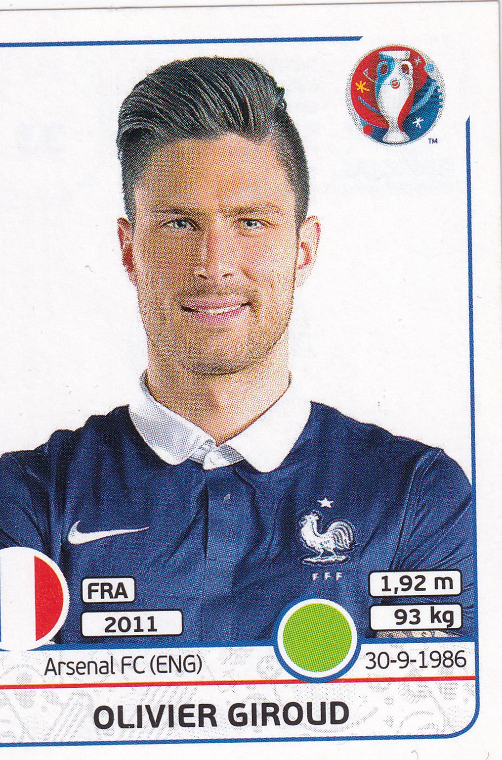 033. OLIVIER GIROUD - FRANCE