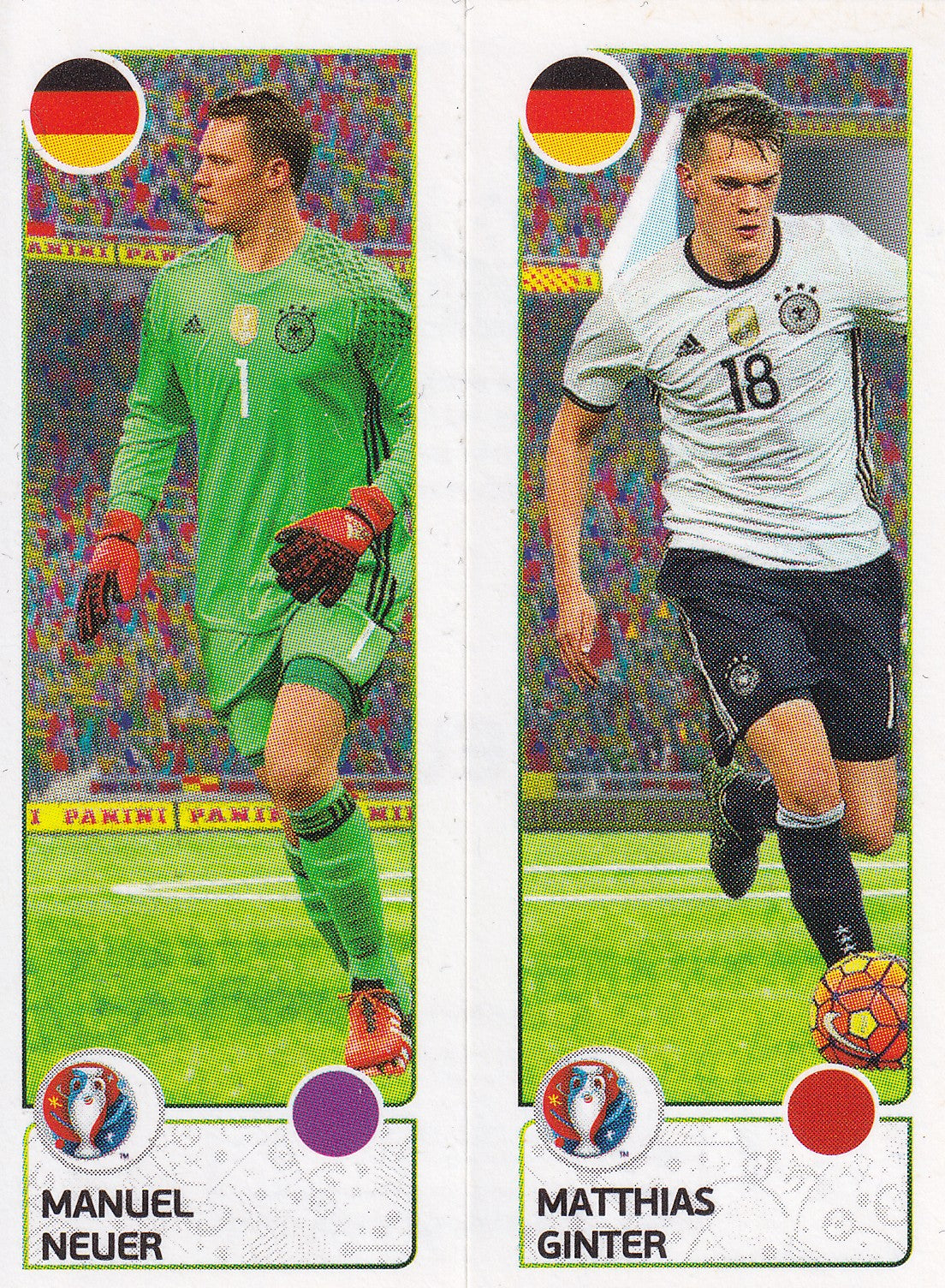 262. A-B. MANUEL NEUER - MATTHIAS GINTER - GERMANY