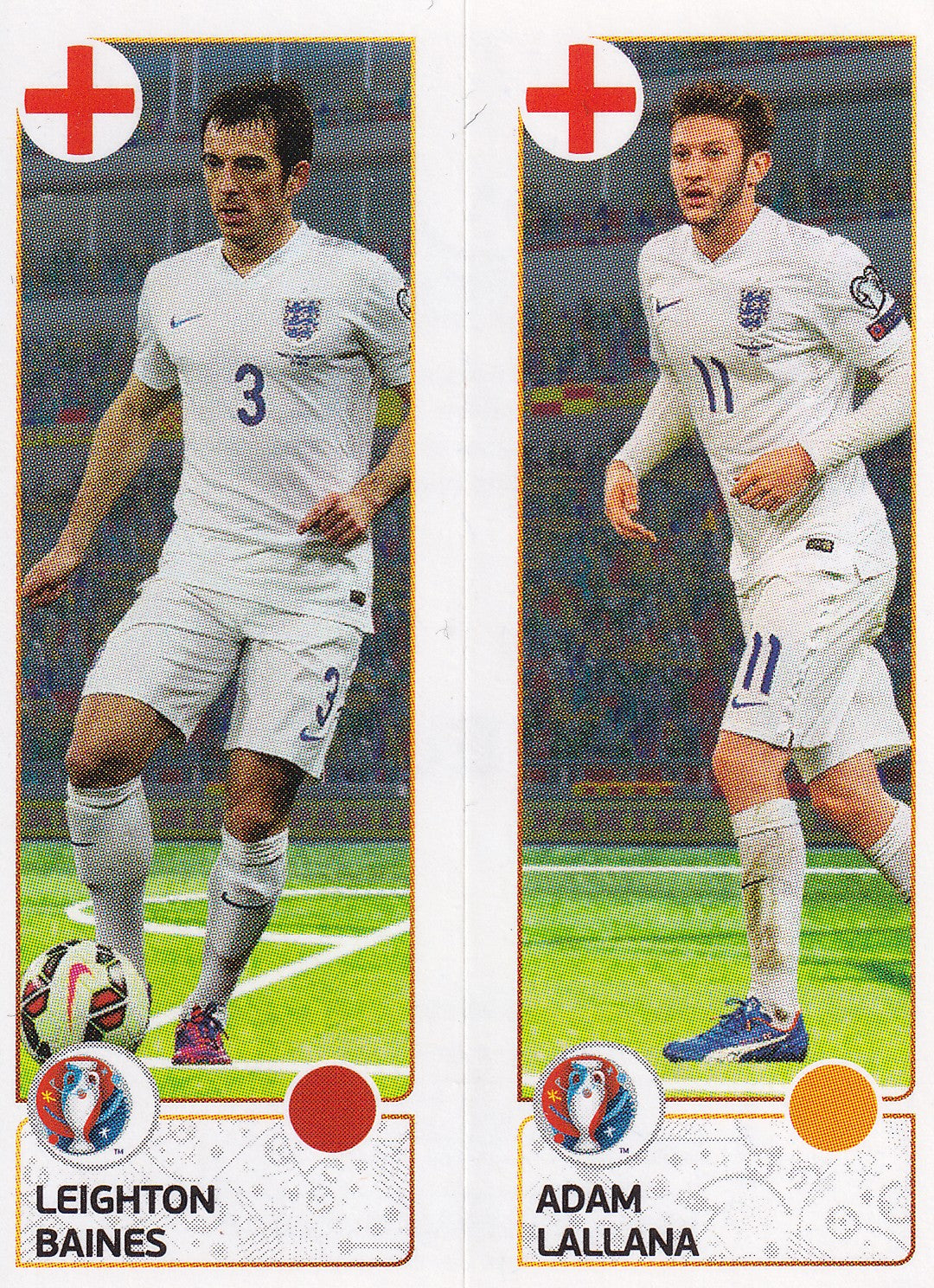 152. A-B- LEIGHTON BAINES - ADAM LALLANA - ENGLAND