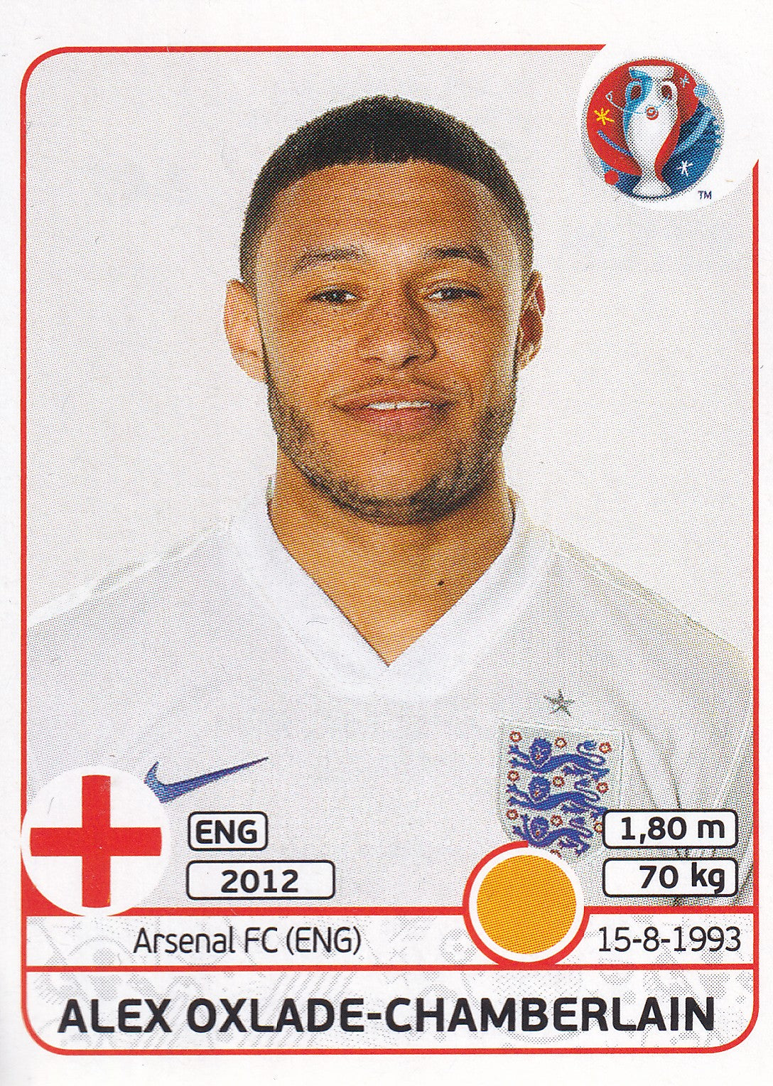 142. ALEX OXLADE-CHAMBERLAIN - ENGLAND
