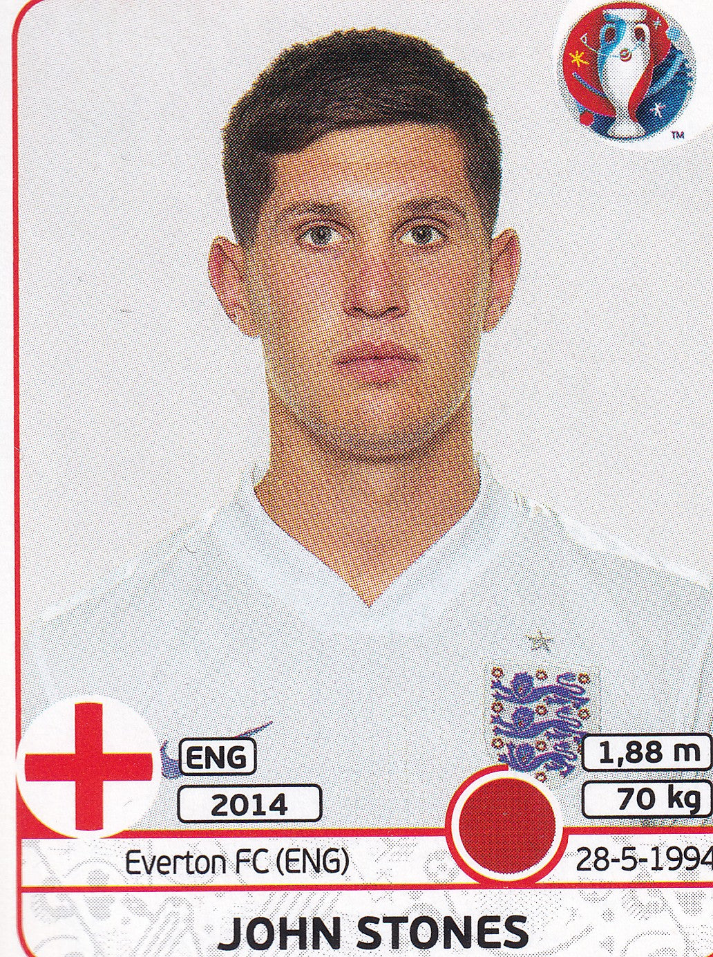 133. JOHN STONES - ENGLAND