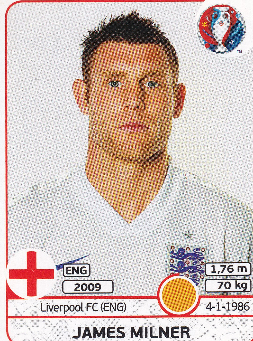 137. JAMES MILNER - ENGLAND