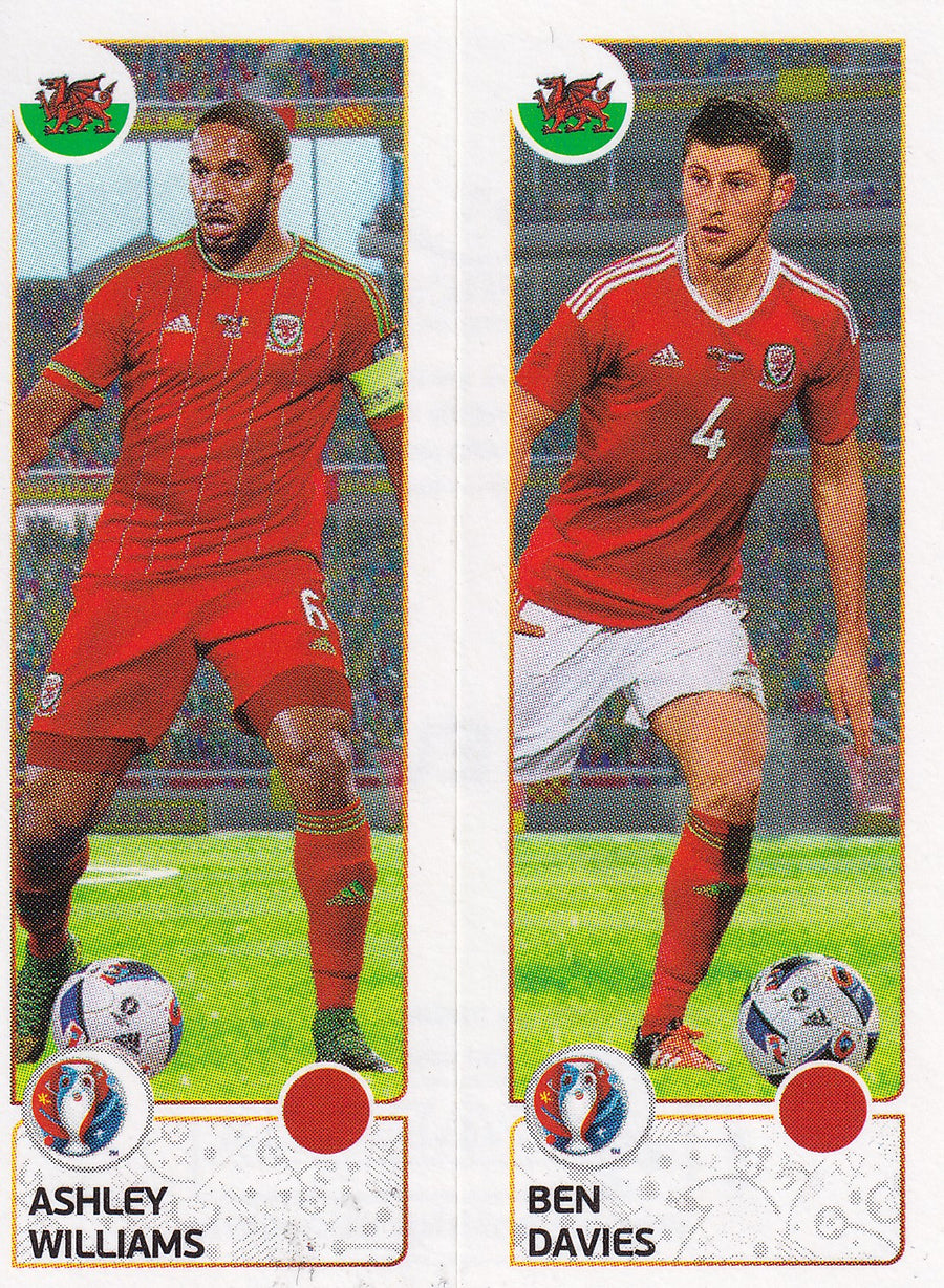 203. A-B. ASHLEY WILLIAMS - BEN DAVIES - WALES