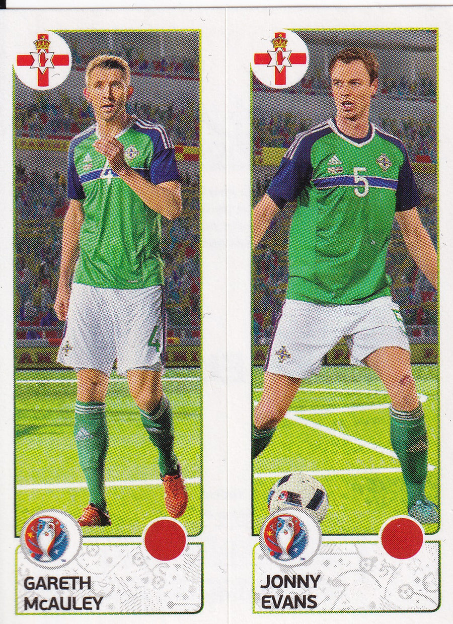 321. A-B. GARETH McAULEY - JONNY EVANS - NORTHERN-IRELAND