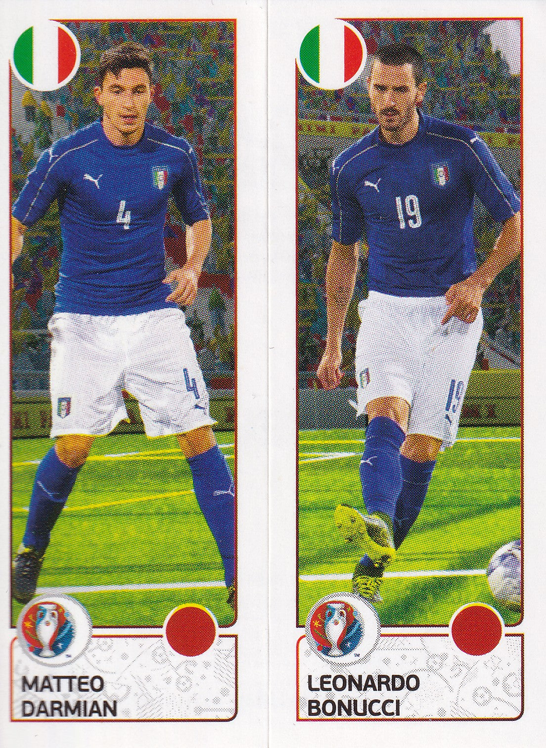 492. A-B. MATTEO DARMIAN - LEONARDO BONUCCI - ITALY