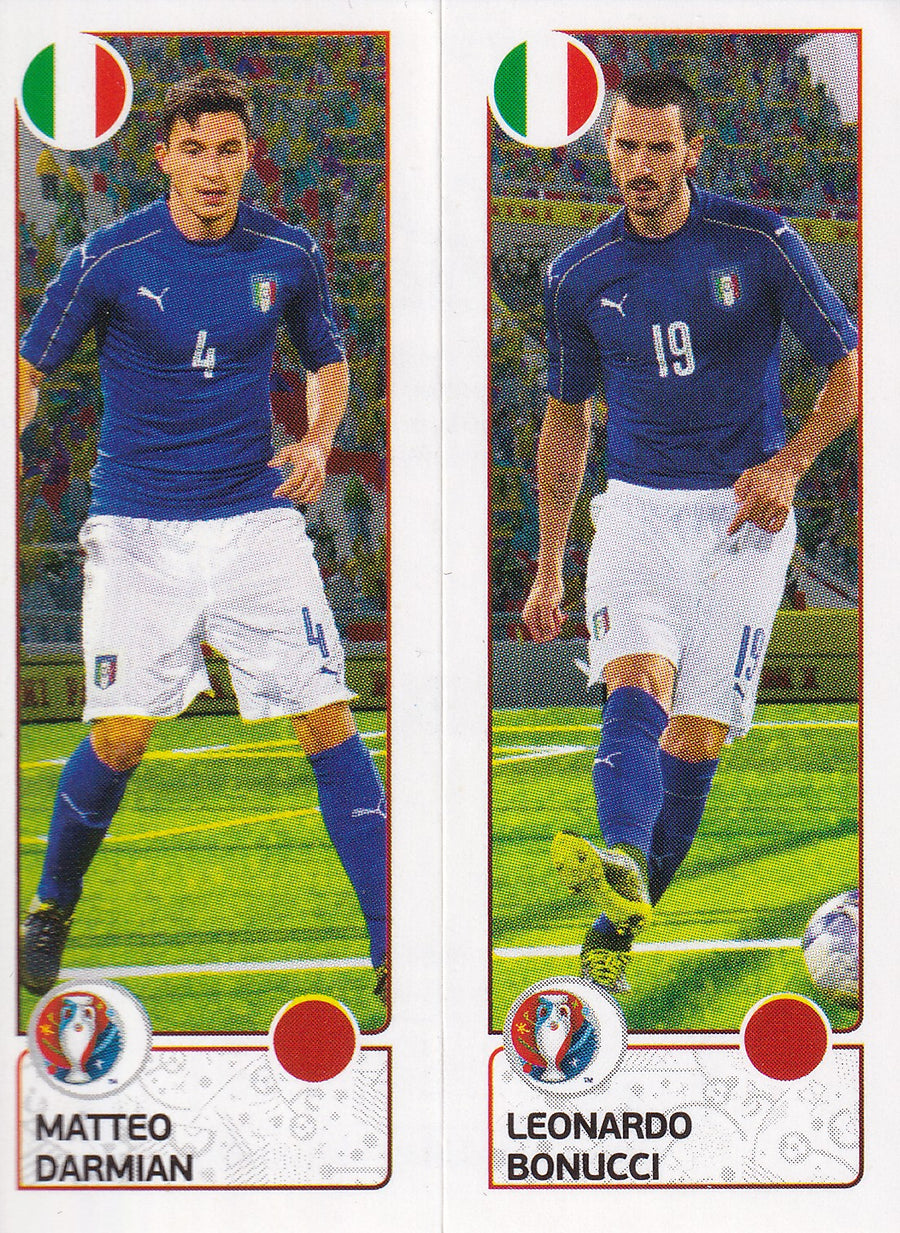 492. A-B. MATTEO DARMIAN - LEONARDO BONUCCI - ITALY