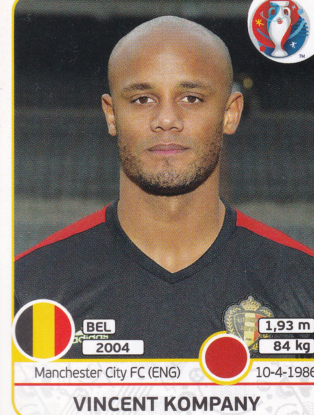 467. VINCENT KOMPANY - BELGIUM