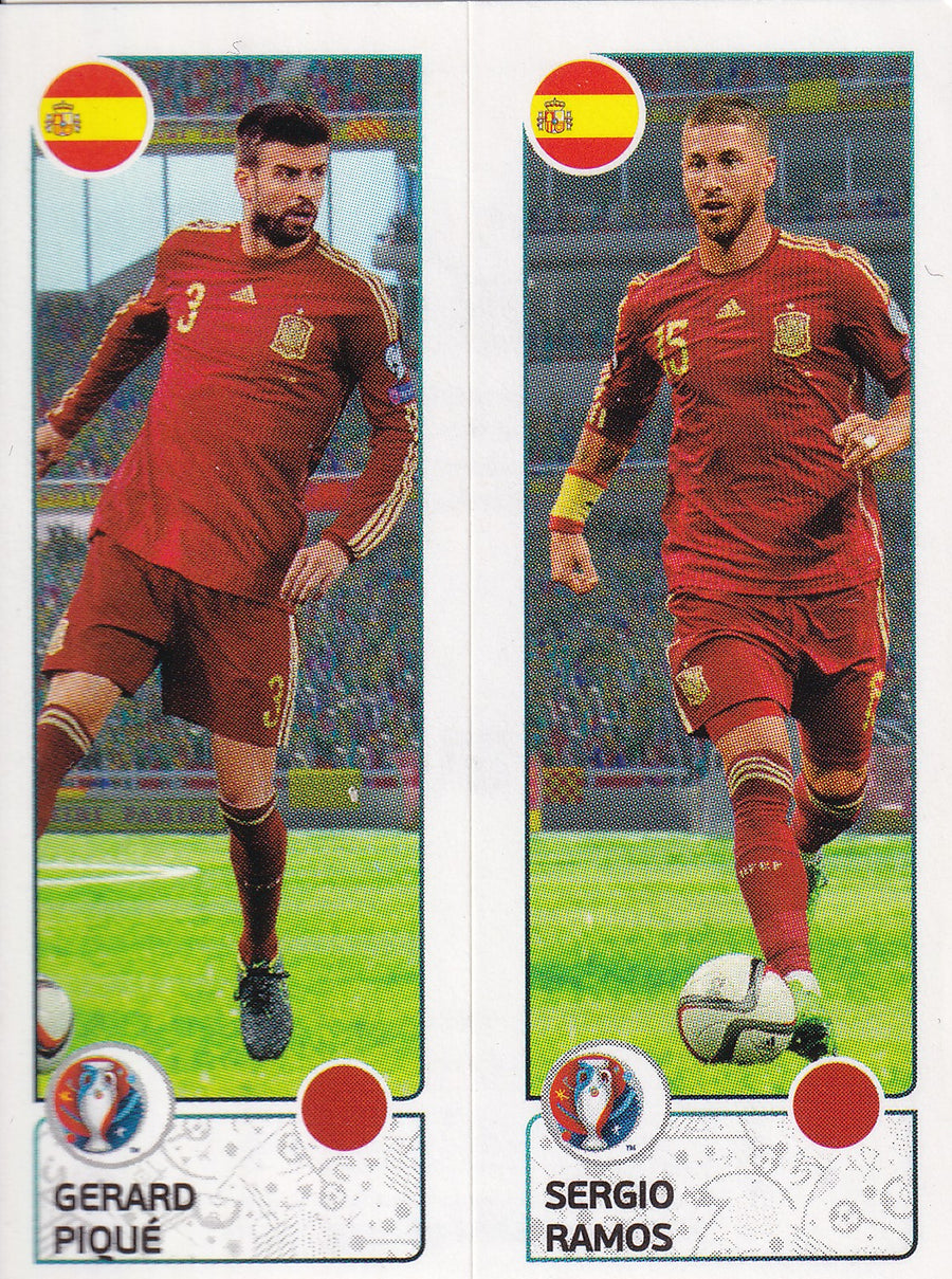 375. A-B. GERARD PIQUE - SERGIO RAMOS - ESPAÑA