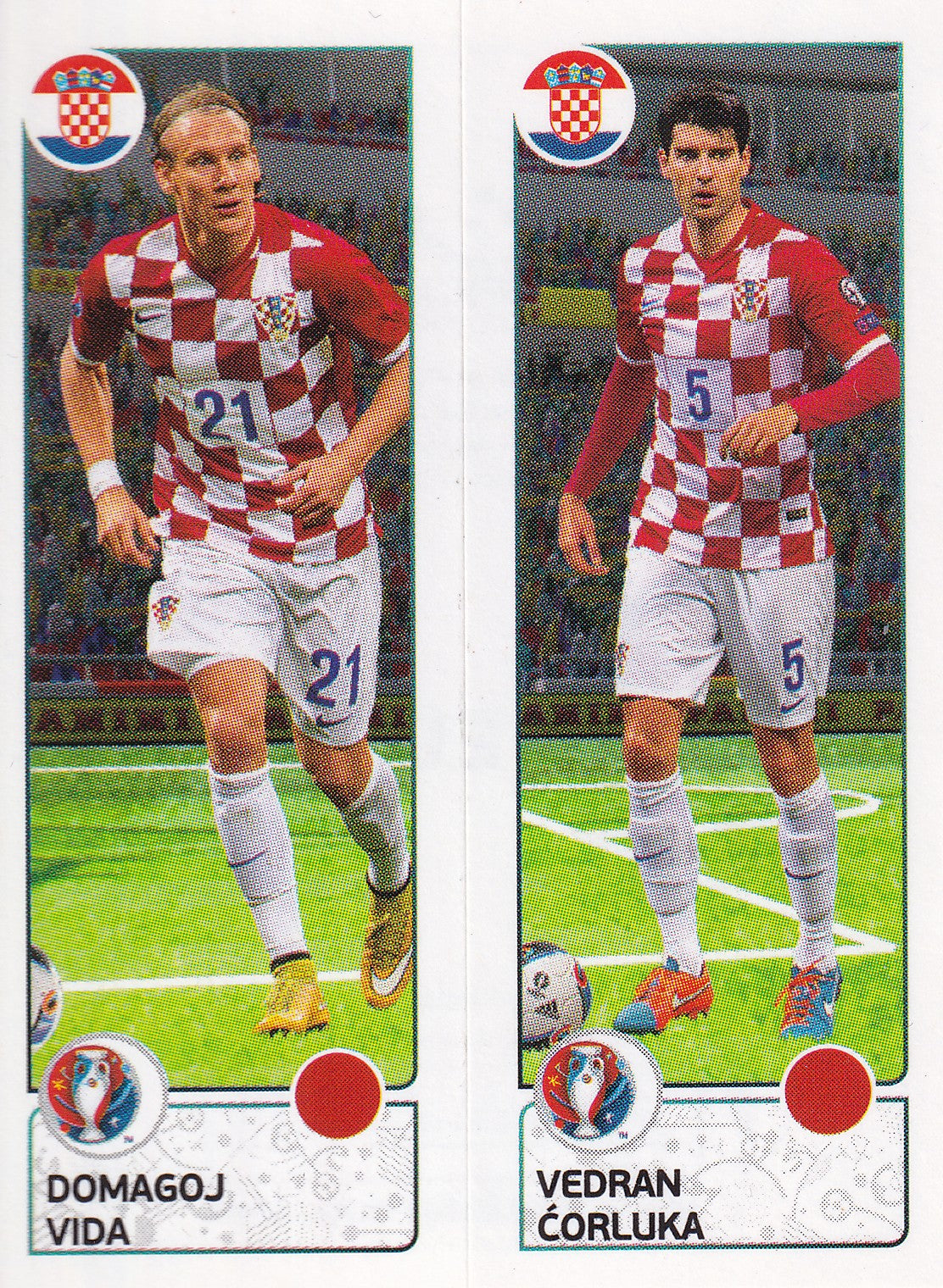 433. A-B. DOMAGOJ VIDA - VEDRAN CORLUKA - CROATIA