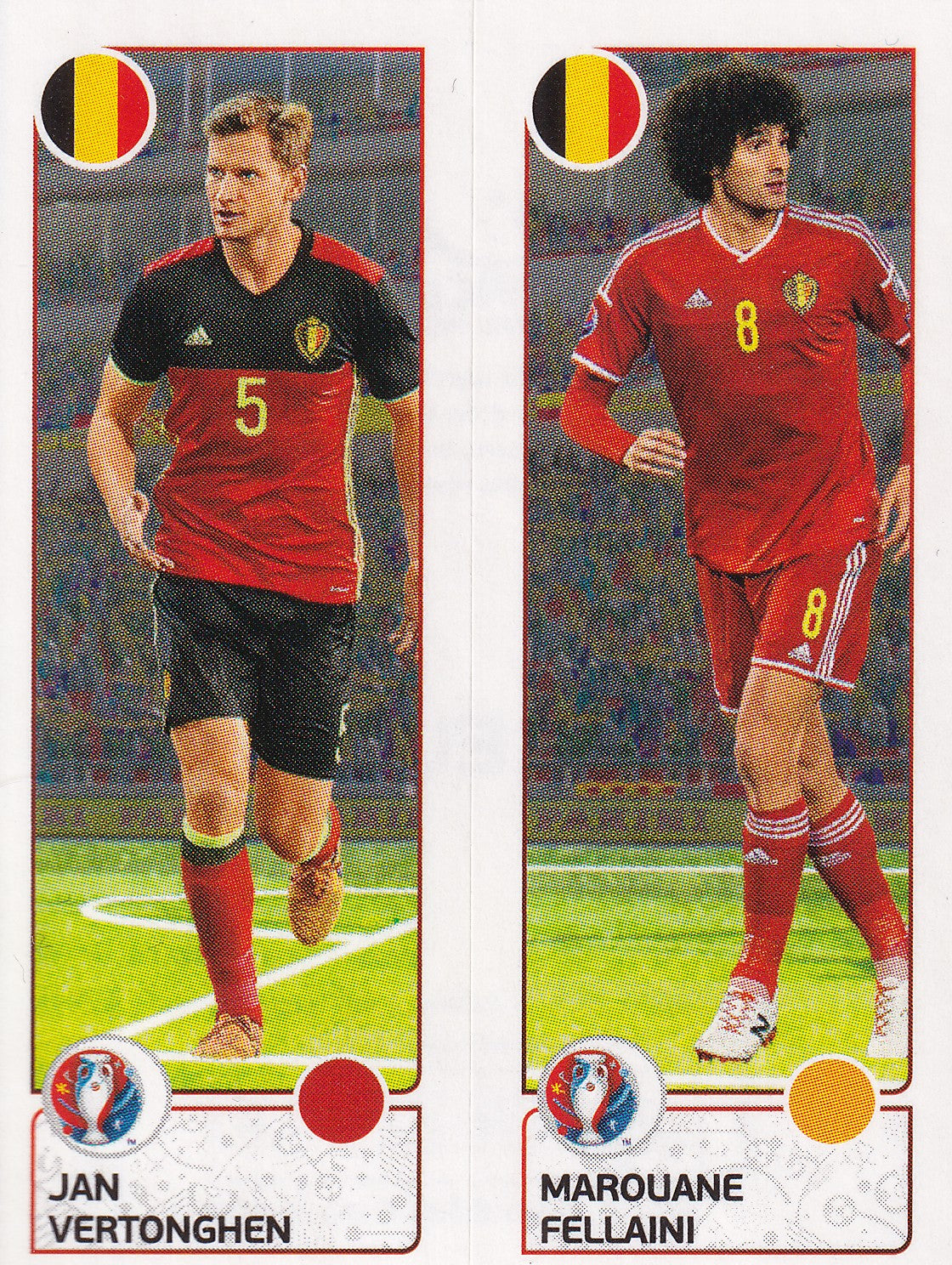 488. A-B. JAN VERTONGHEN - MAROUANE FELLAINI - BELGIUM