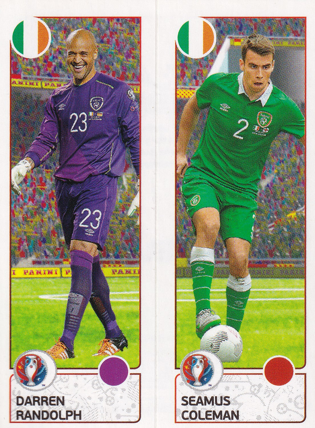 538. A-B. DARREN RANDOLPH - SEAMUS COLEMAN - IRELAND
