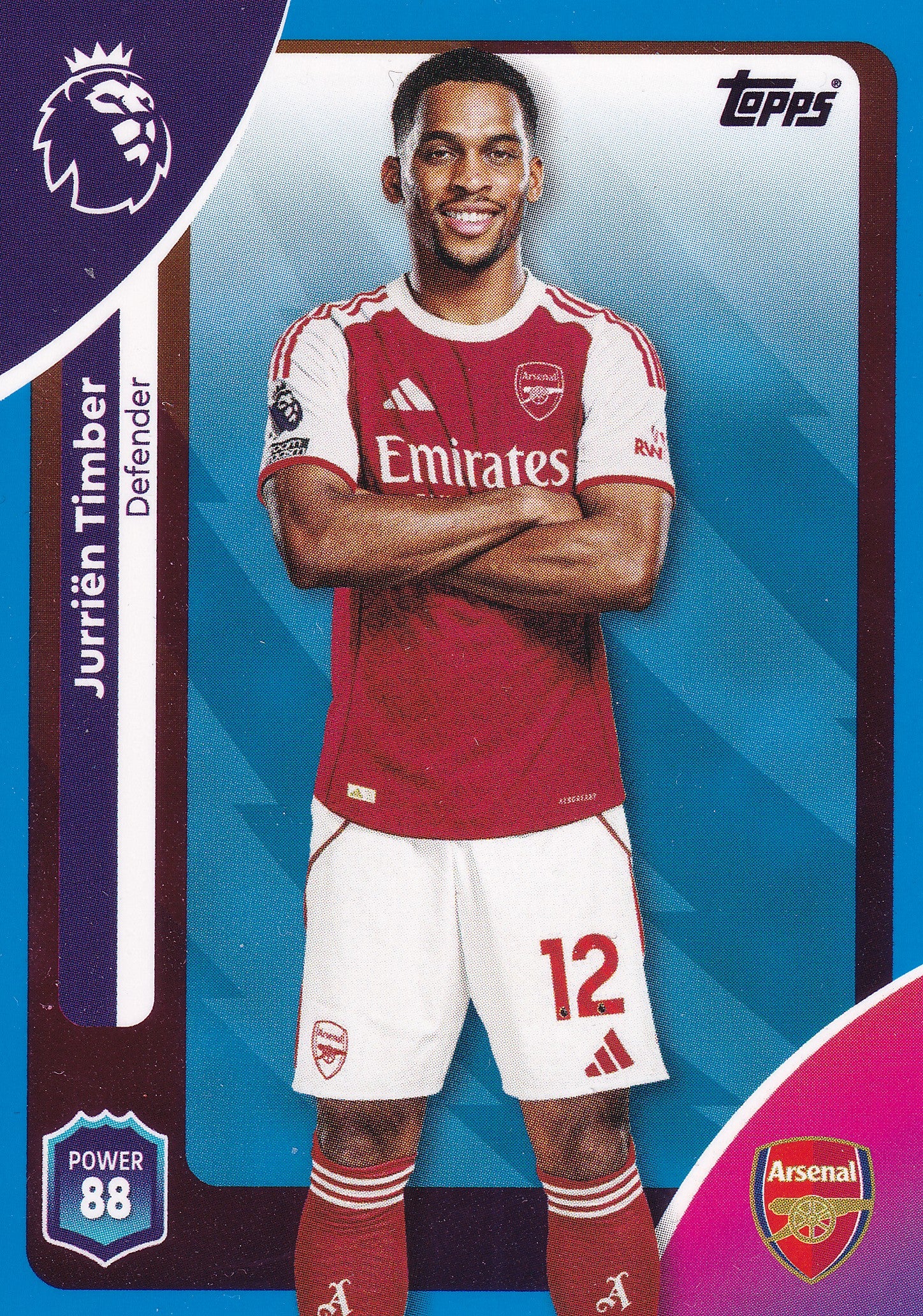 005. JURIEN TIMBER - ARSENAL FC - BLUE PARALLELL