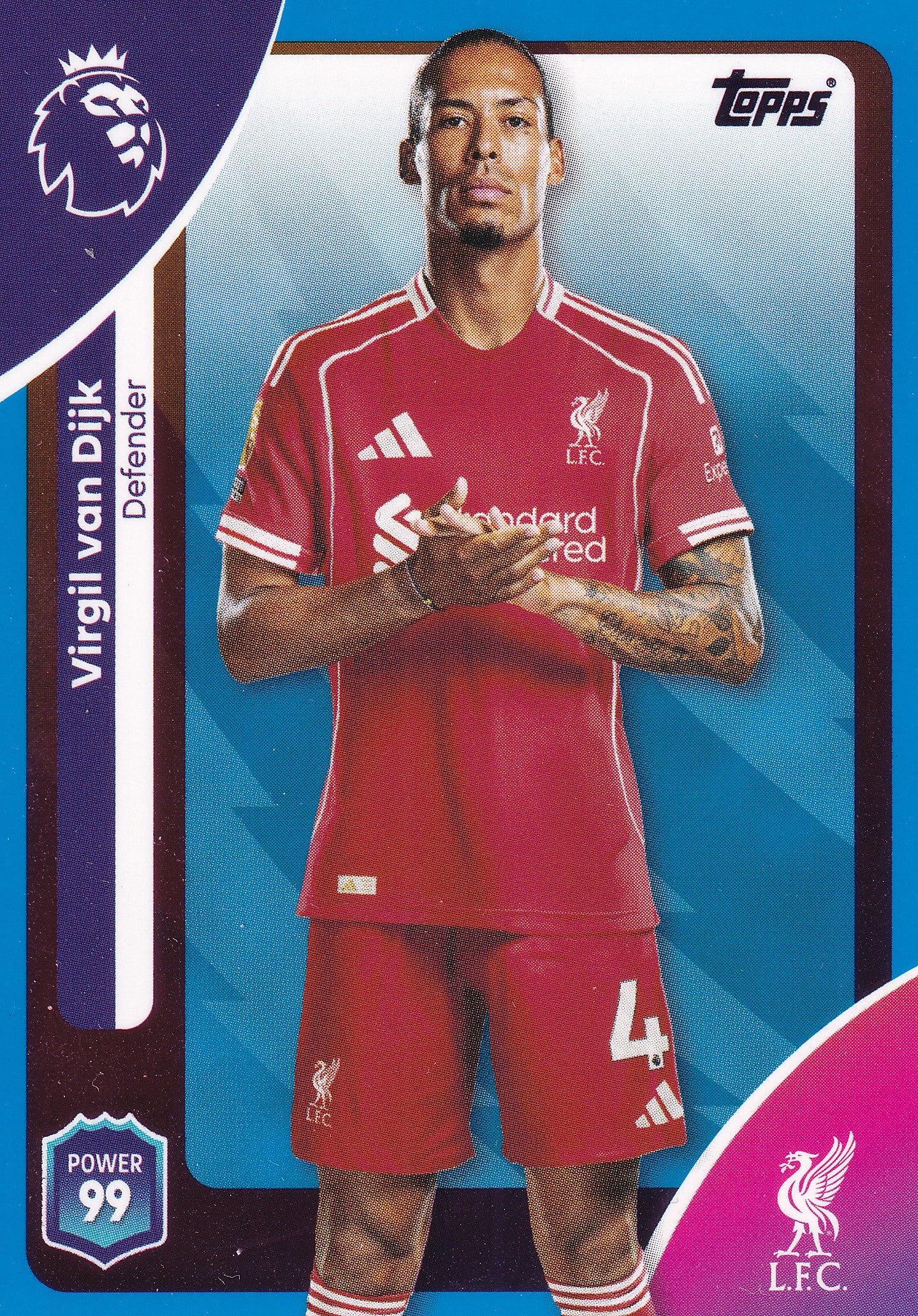 165. VIRGIL VAN DIJK - LIVERPOOL - BLUE PARALLELL