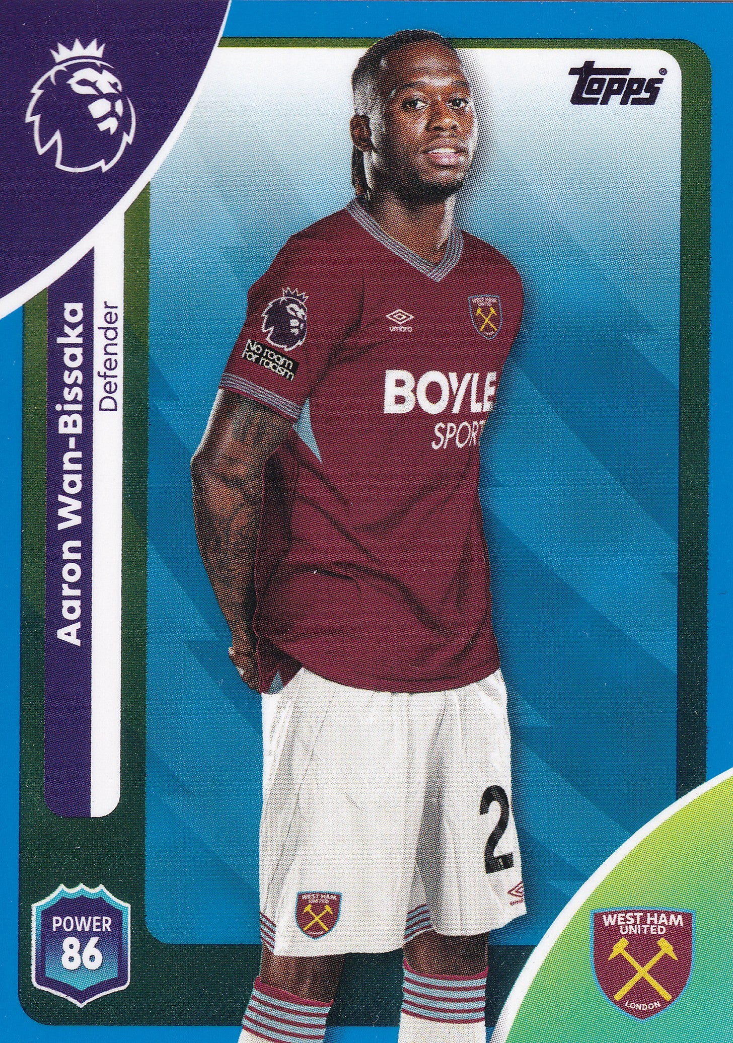 275. AARON WAN-BISSAKA - WEST HAM UNITED - BLUE PARALLELL