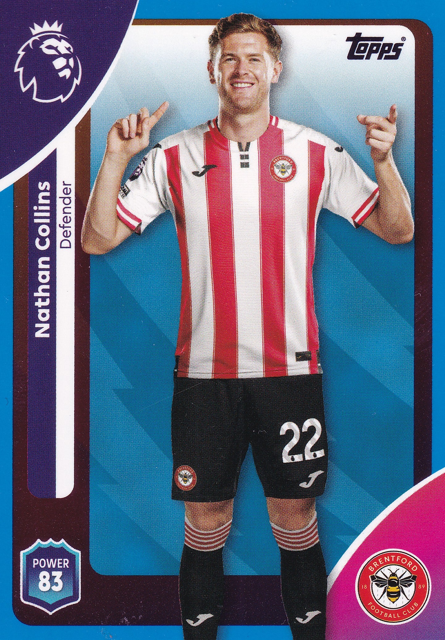 057. NATHAN COLLINS - BRENTFORD - BLUE PARALLELL