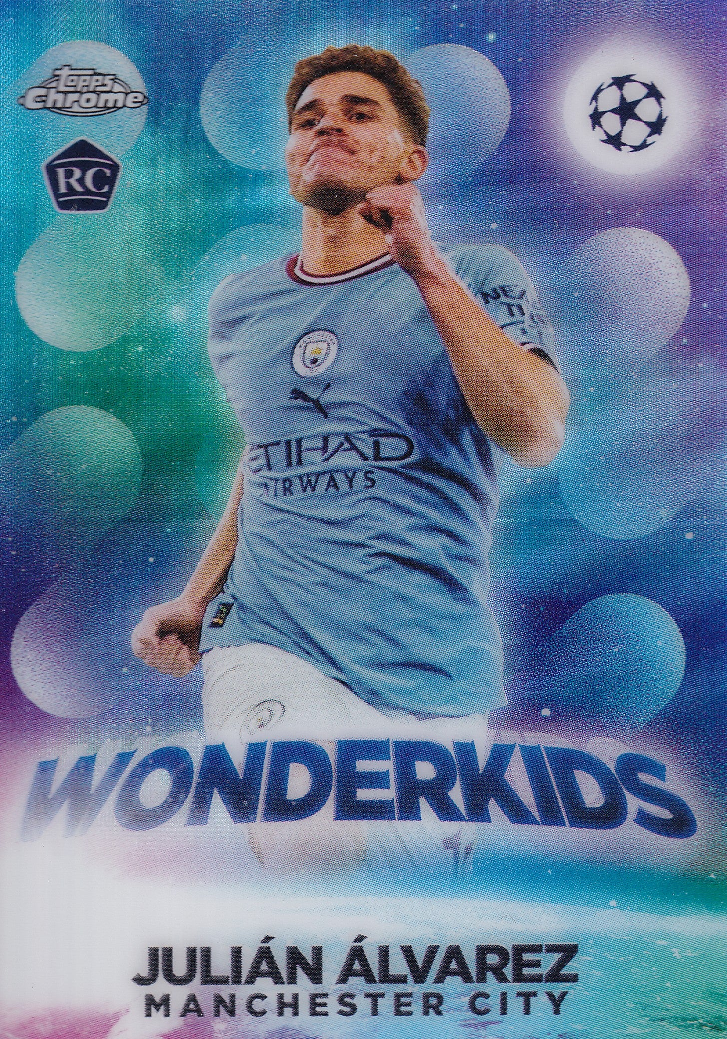 W-09. JULIAN ALVAREZ - MANCHESTER CITY - ROOKIE CARD - WONDERKIDS