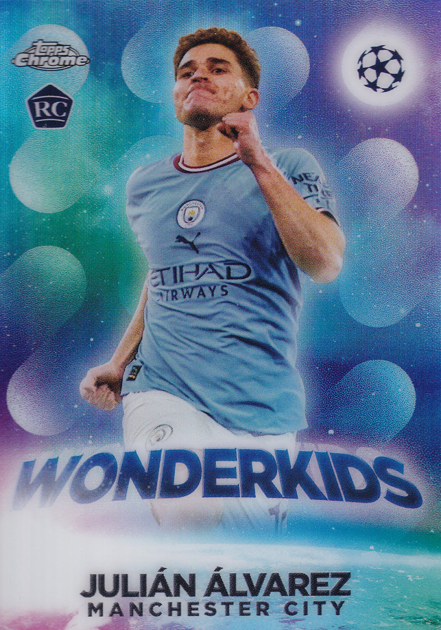 W-09. JULIAN ALVAREZ - MANCHESTER CITY - ROOKIE CARD - WONDERKIDS
