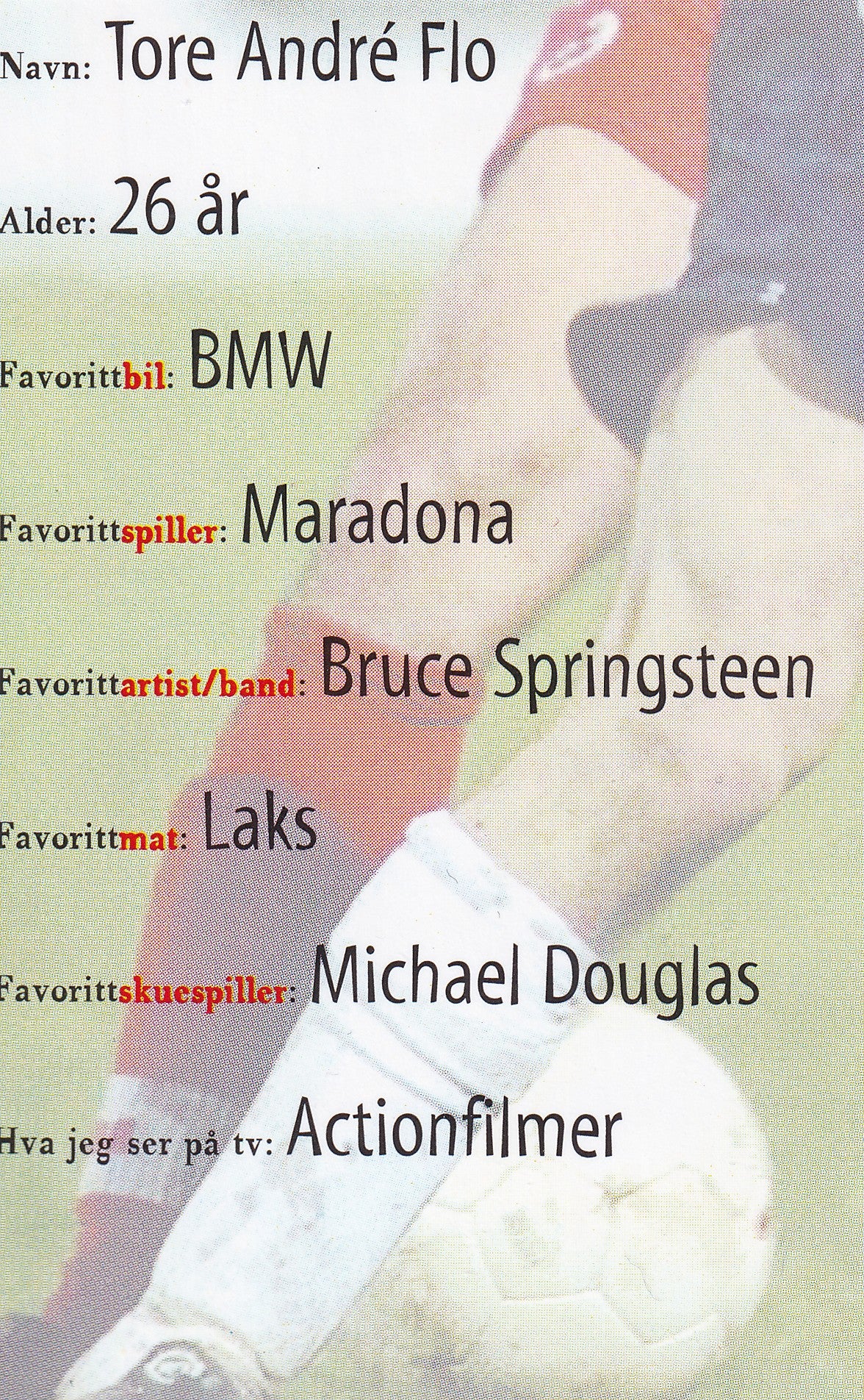 000. TORE ANDRE FLO - NORGE