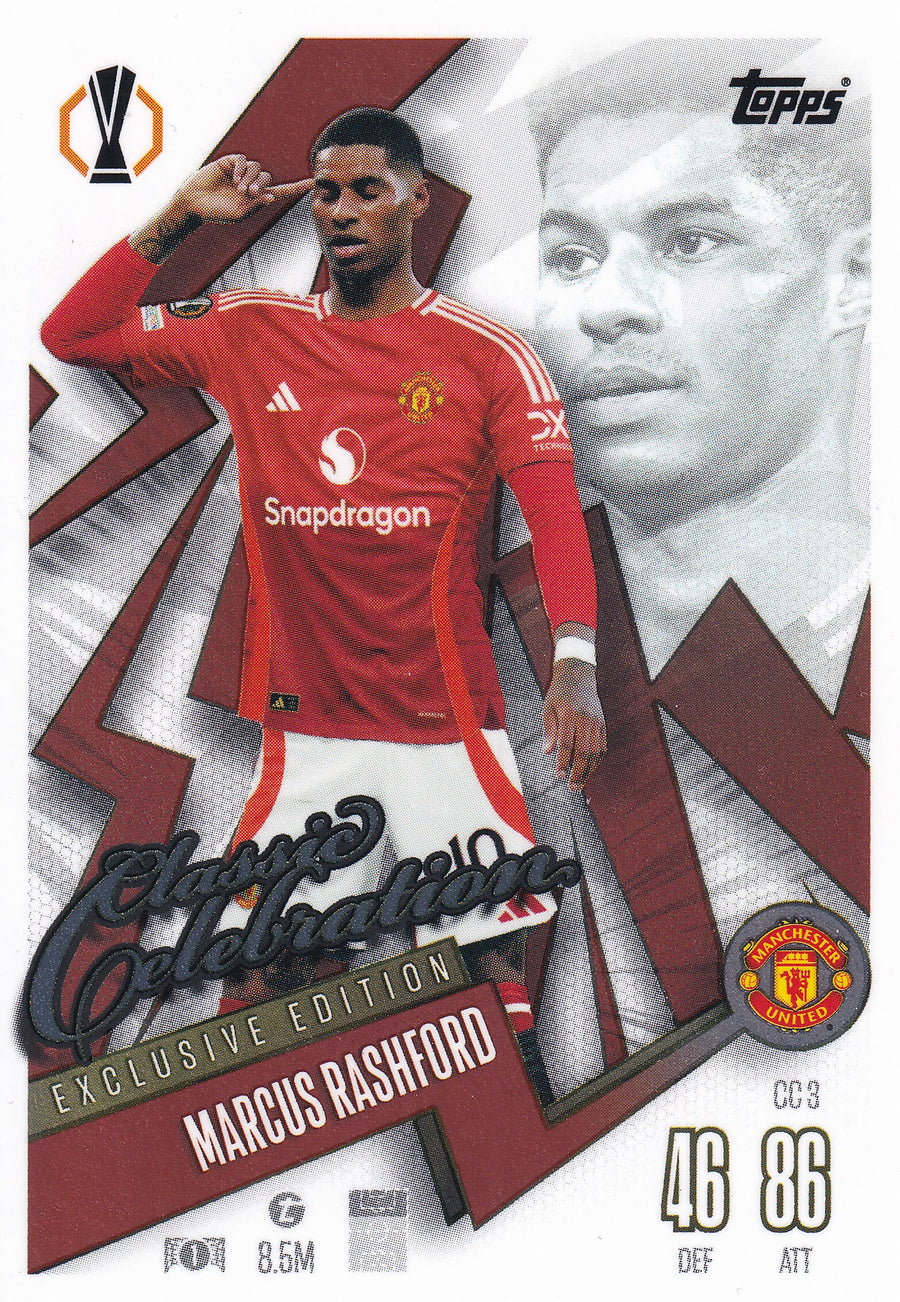 CC-3. MARCUS RASHFORD - MANCHESTER UNITED - CLASSIC CELEBRATION - EXCLUSIVE EDITION