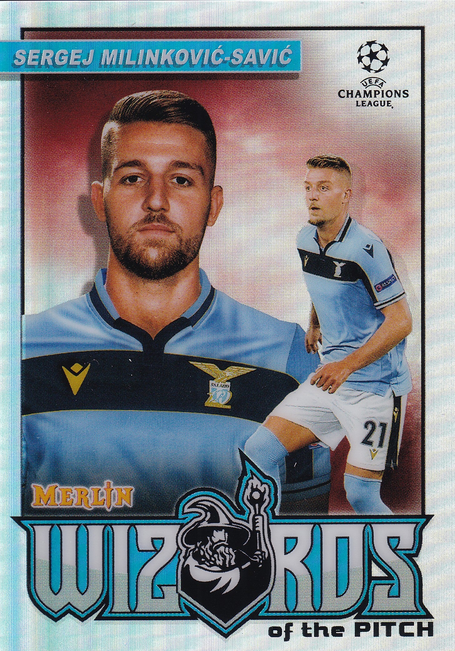 W-SMS. SERGEJ MILINKOVIC-SAVIC - SS LAZIO - WIZARDS OF THE PITCH - REFRACTOR