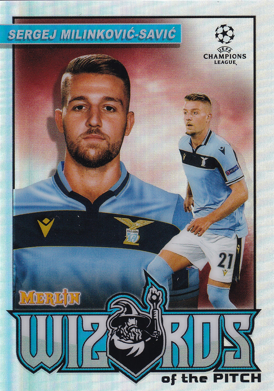 W-SMS. SERGEJ MILINKOVIC-SAVIC - SS LAZIO - WIZARDS OF THE PITCH - REFRACTOR