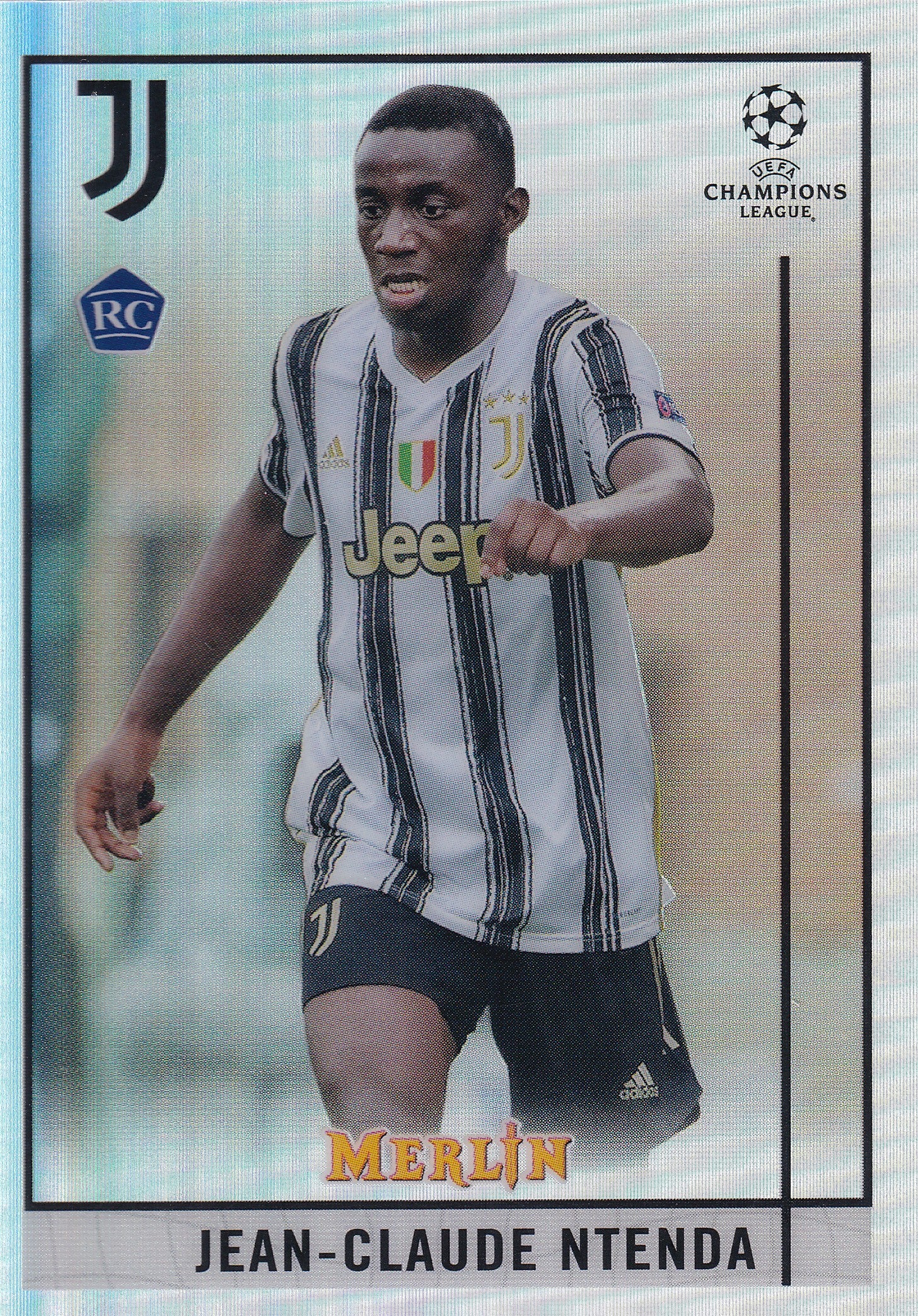005. JEAN-CLAUDE NTENDA - JUVENTUS - ROOKIE CARD - REFRACTOR