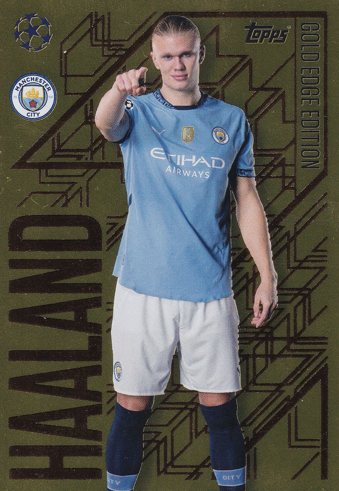 GE-2. ERLING HAALAND - MANCHESTER CITY  - GOLD EDGE EDITION