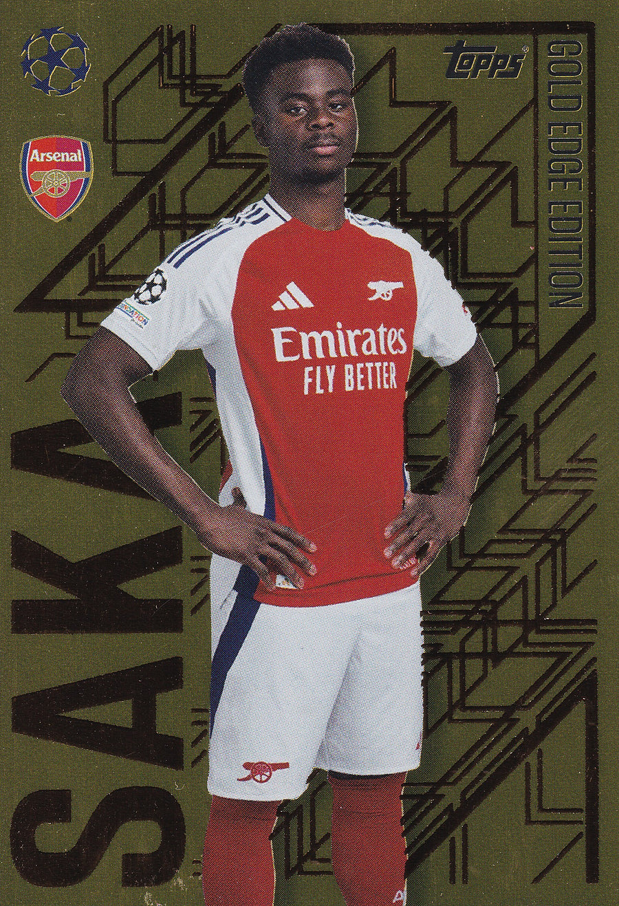 GE-3. BUKAYO SAKA - ARSENAL - GOLD EDGE EDITION
