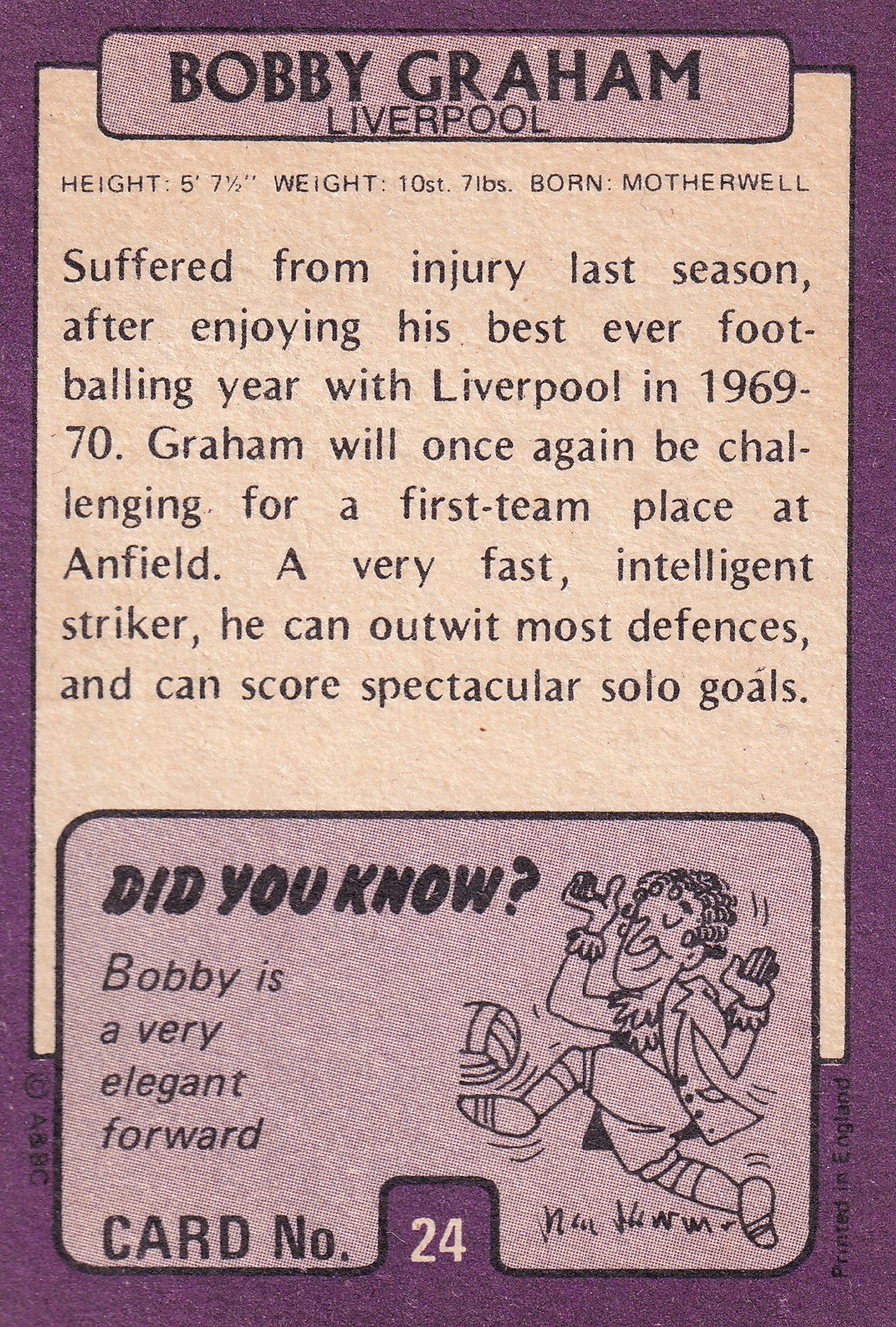 024. BOBBY GRAHAM - LIVERPOOL - SCOTTISH VERSION