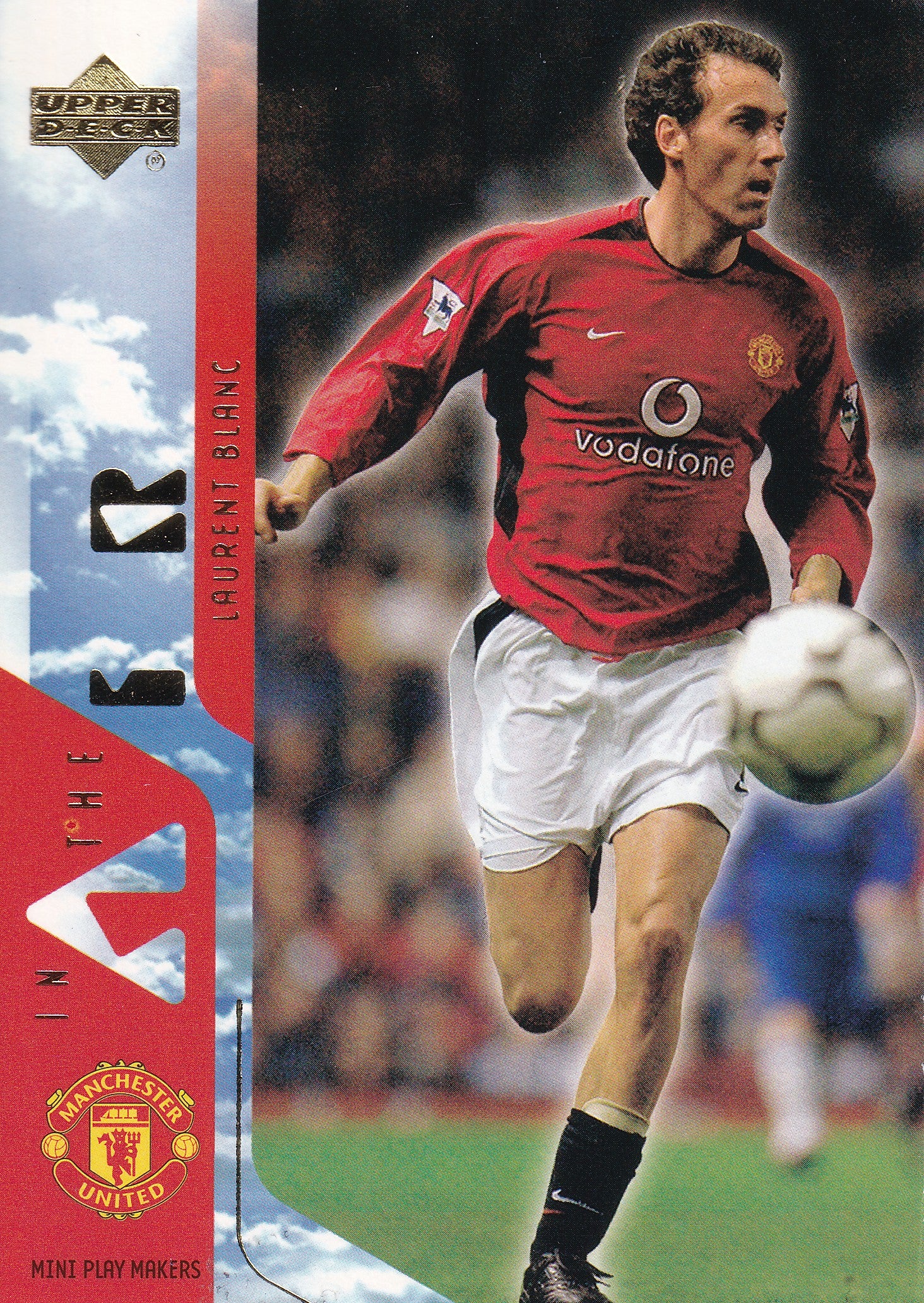 042. LAURENT BLANC - MANCHESTER UNITED - IN THE AIR
