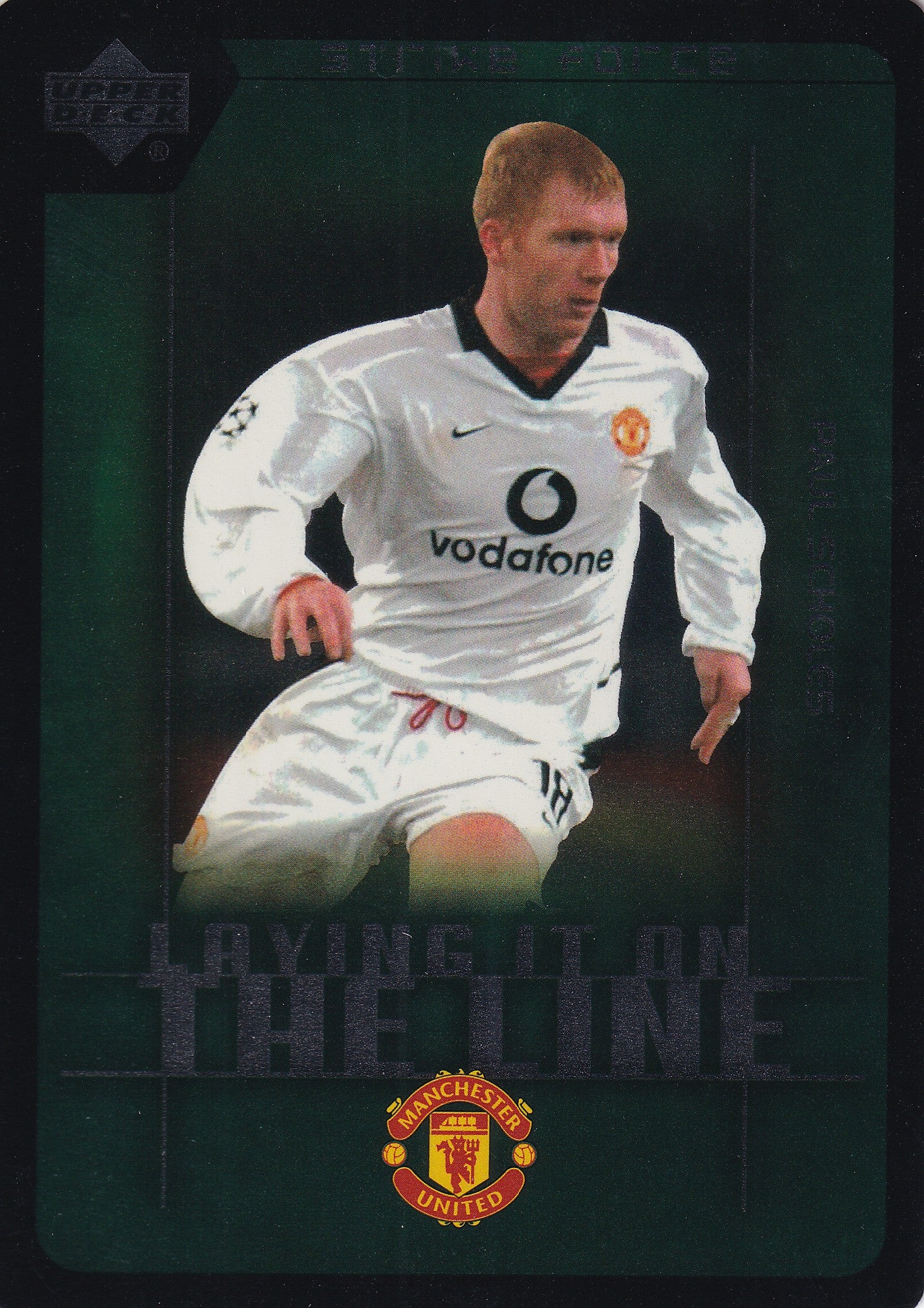 LL-13. PAUL SCHOLES - MANCHESTER UNITED - LAYING IT ON THE LINE