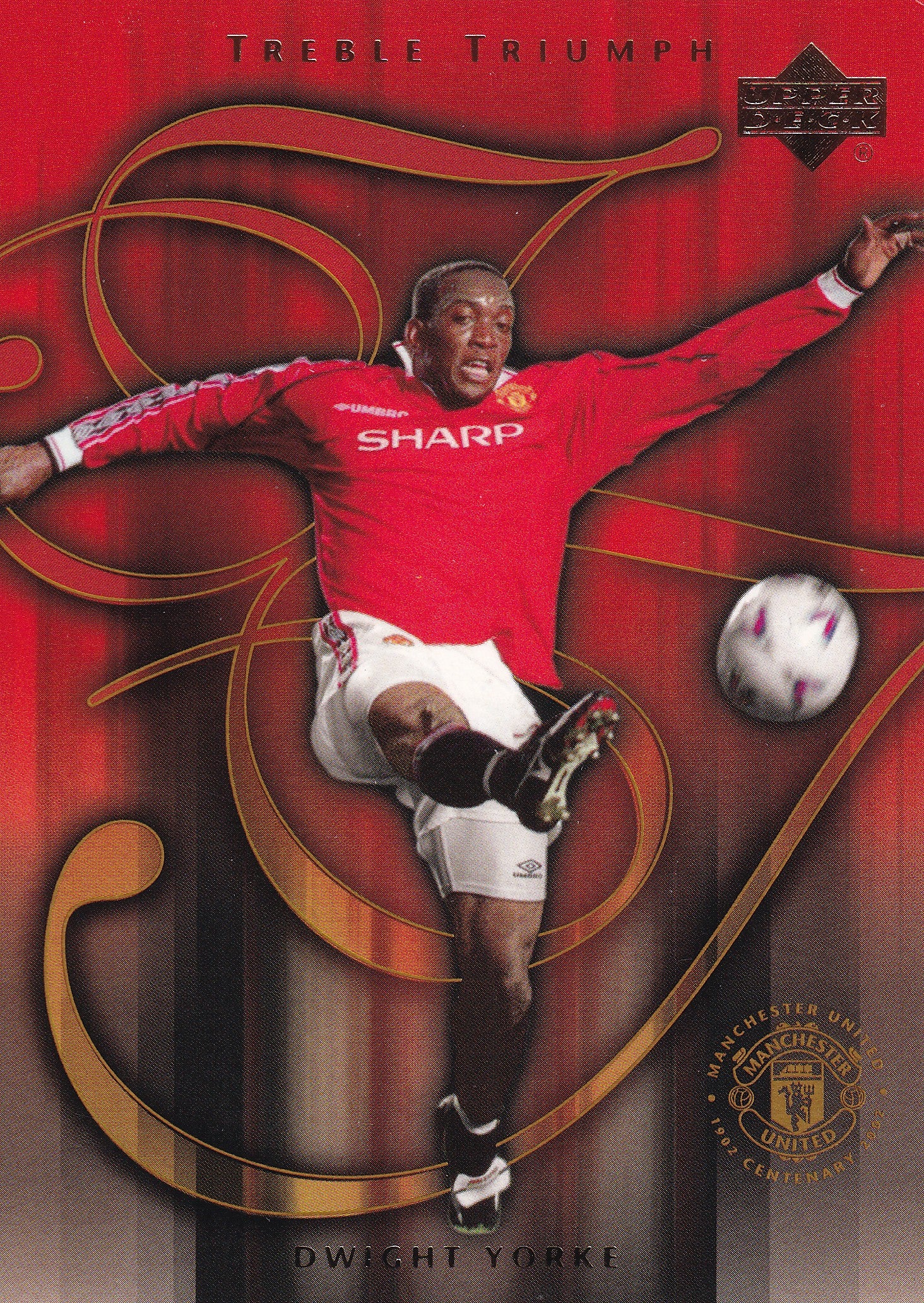 055. DWIGHT YORKE - MANCHESTER UNITED - TROPHY TRIUMPH